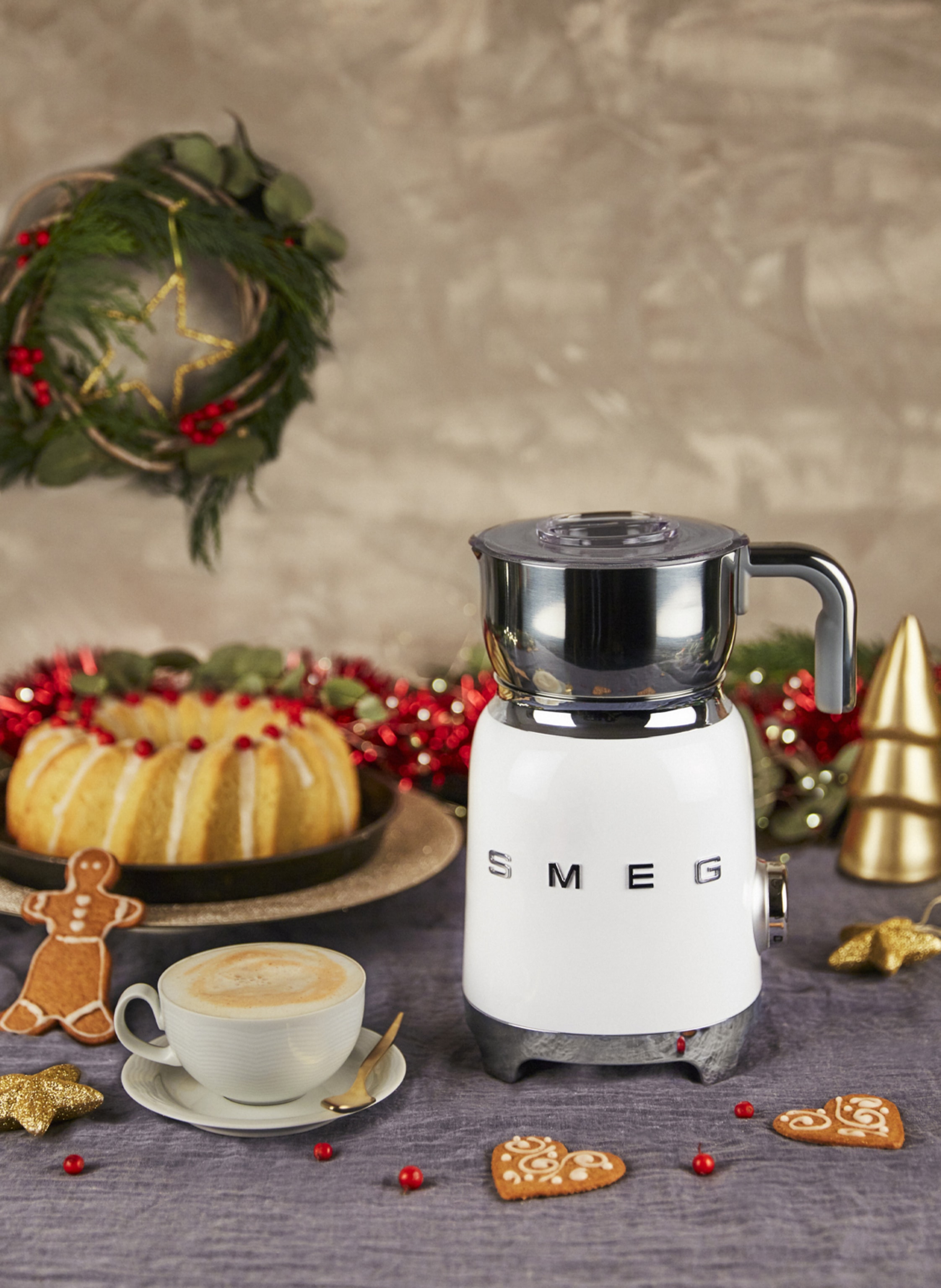 Thumbnail - Smeg Elektrischer Milchaufschäumer mff11 weiss