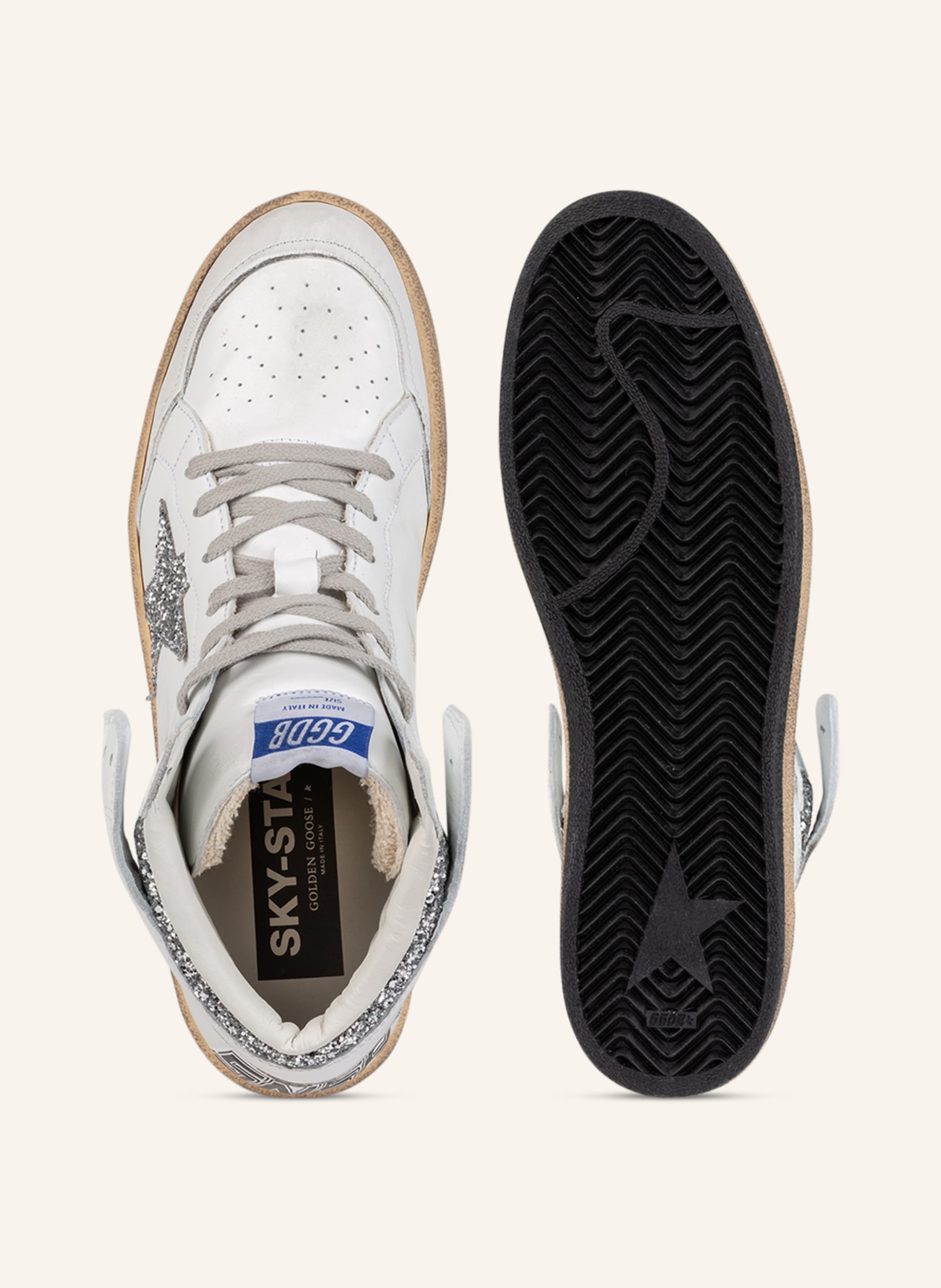 Thumbnail - Golden Goose Hightop-Sneaker Sky Star weiss