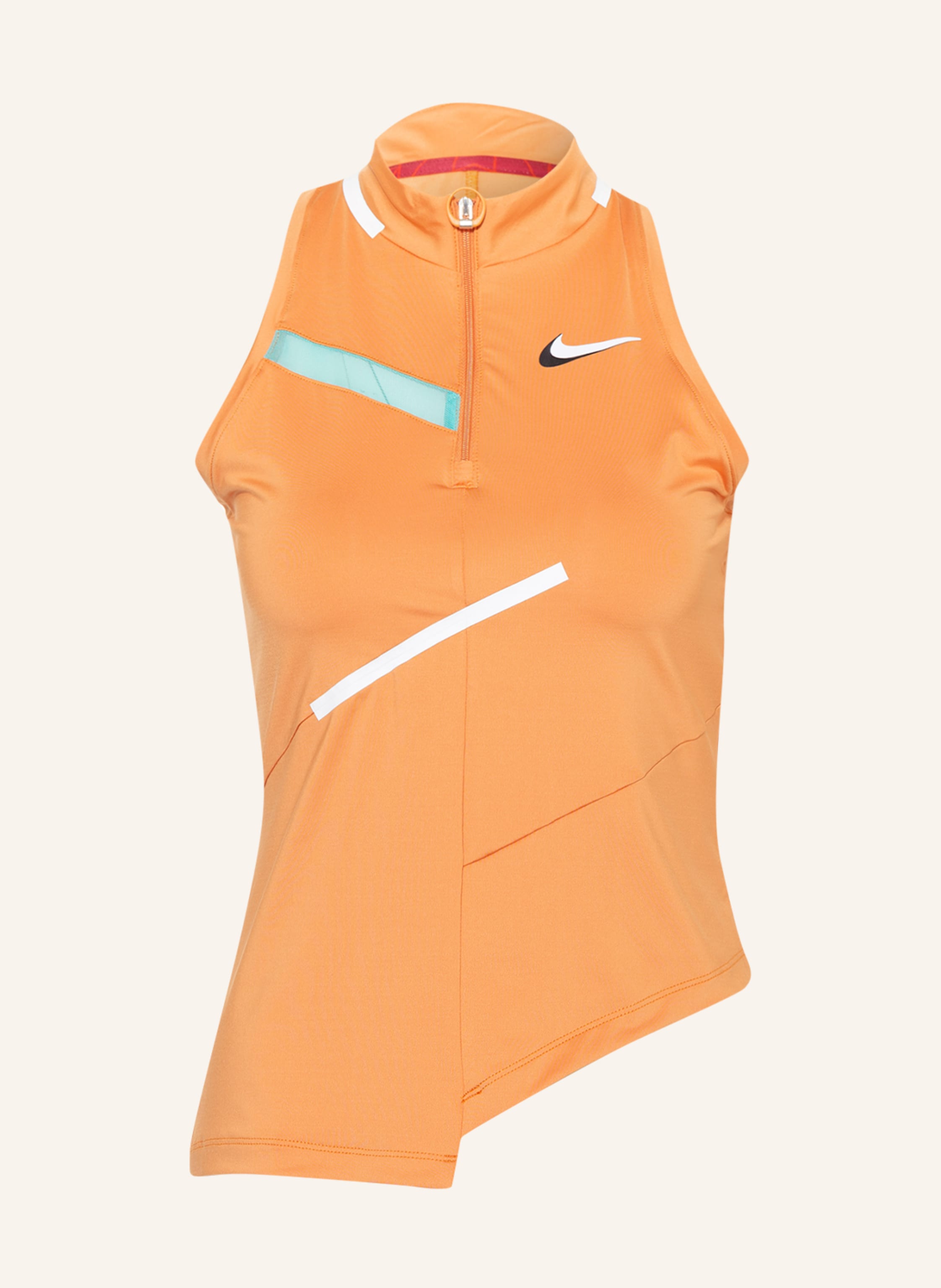 Nike Tank top NIKECOURT DRI-FIT with mesh in orange