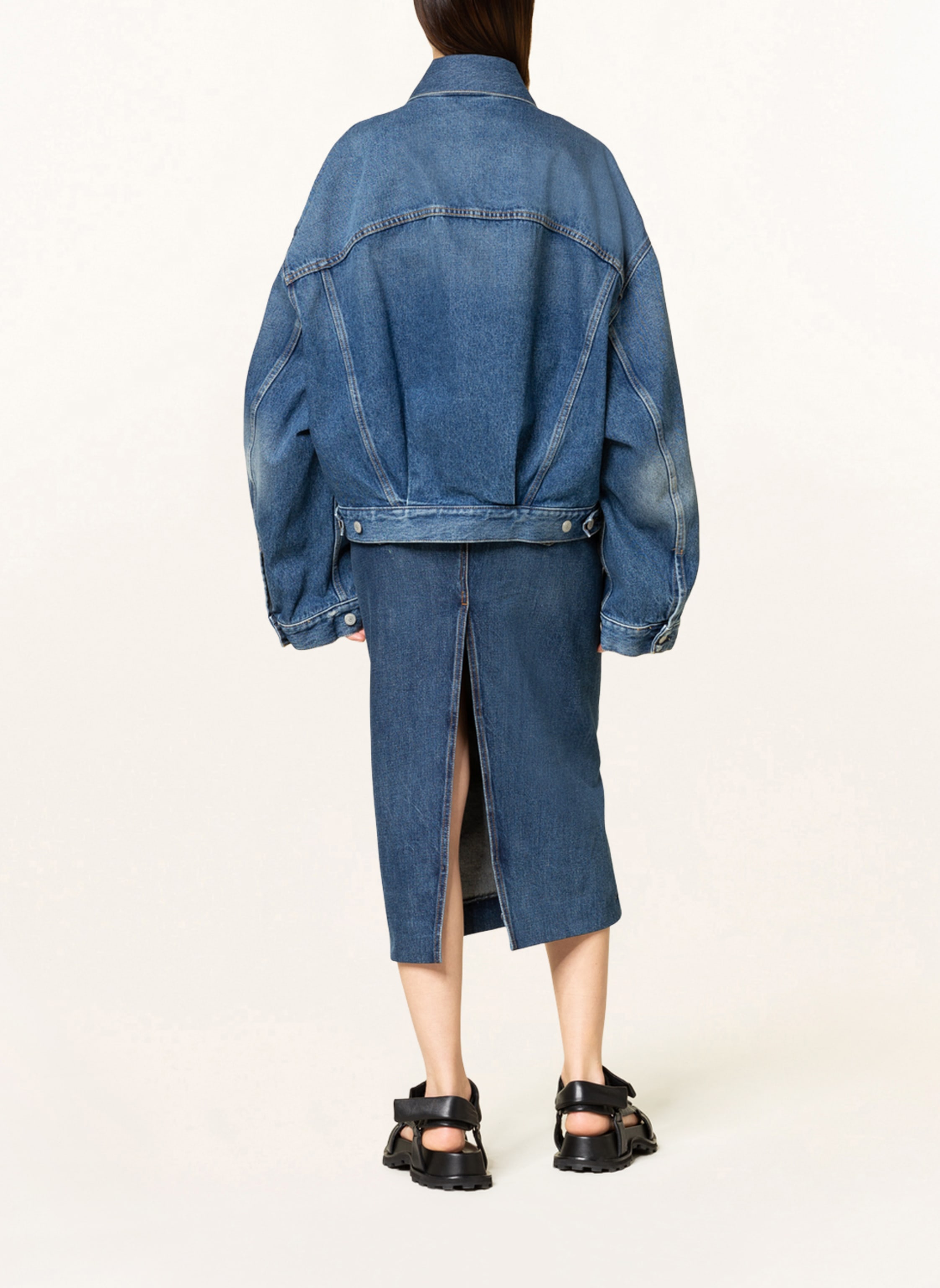 Thumbnail - Acne Studios Oversized-Jeansjacke blau