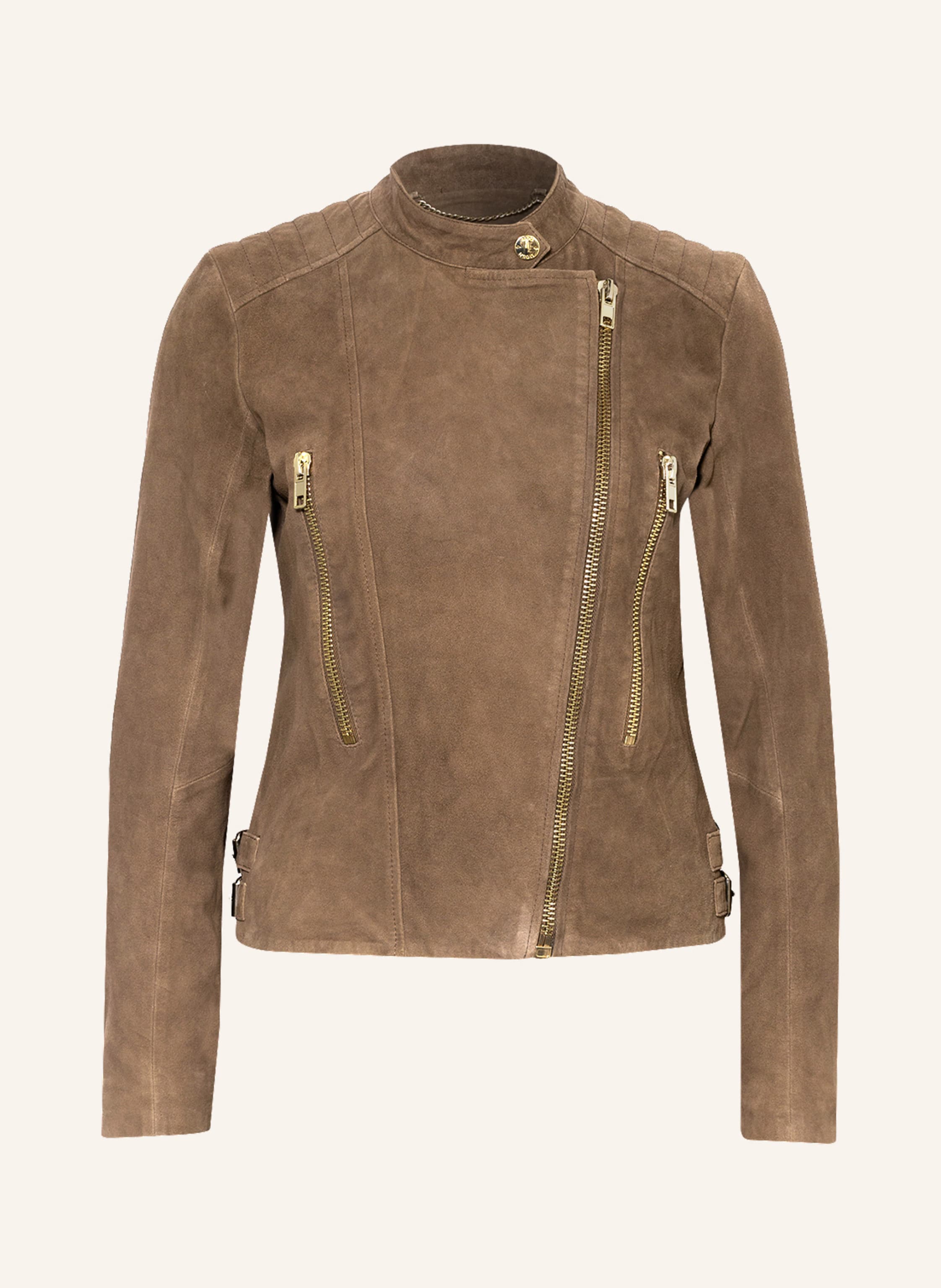 MOS MOSH Leather jacket GEHLEA with 