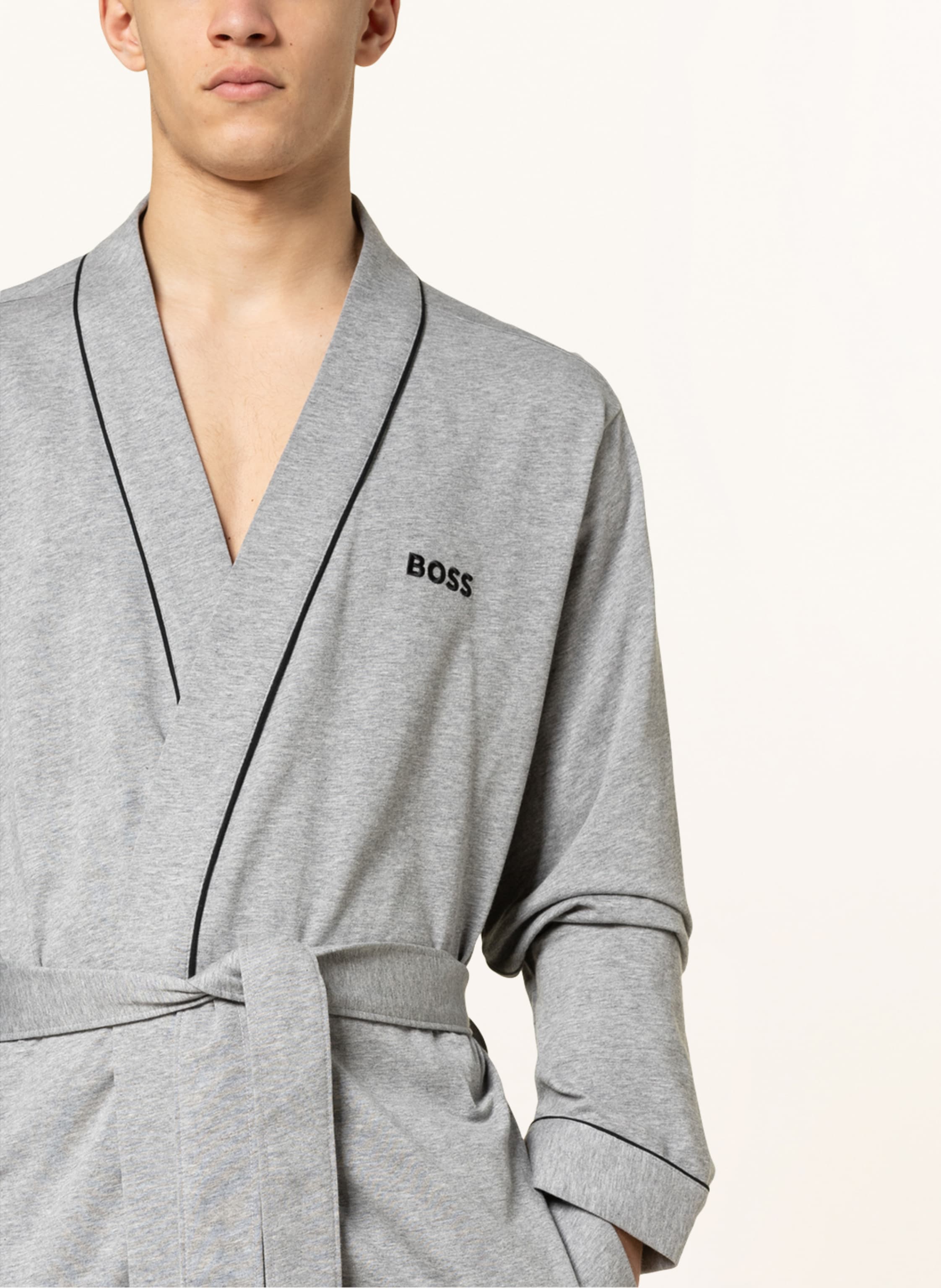 Thumbnail - Boss Herren-Bademantel grau