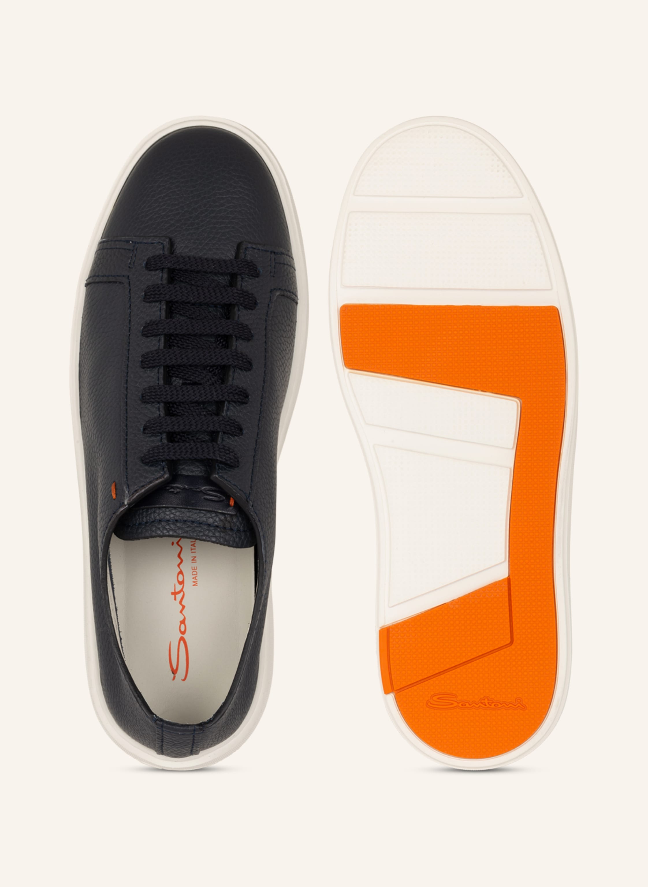 Thumbnail - Santoni Sneaker Clean Icon blau