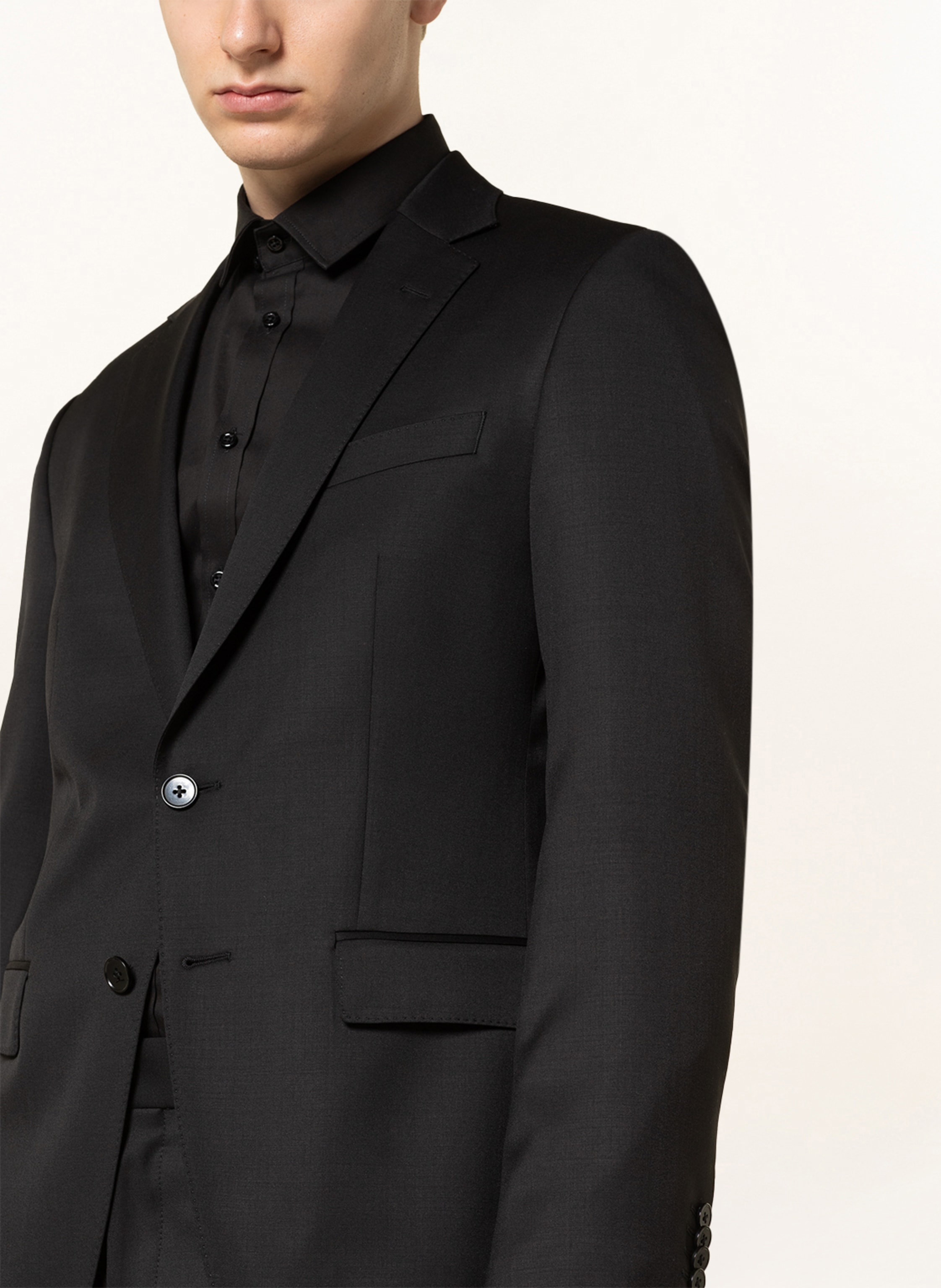 Thumbnail - Boss Anzugsakko Huge Slim Fit schwarz