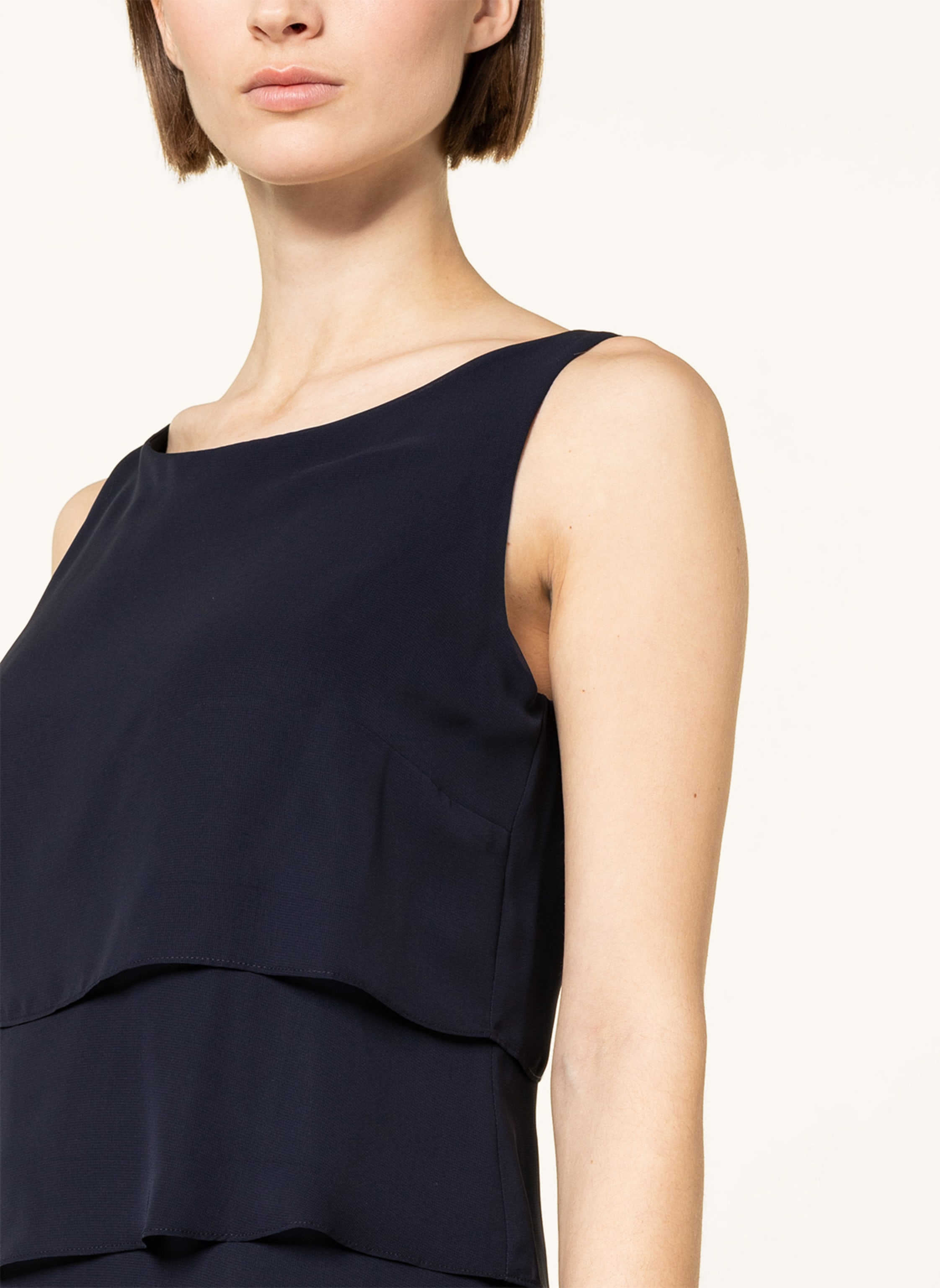 Thumbnail - Vera Mont Kleid Mit Volants blau