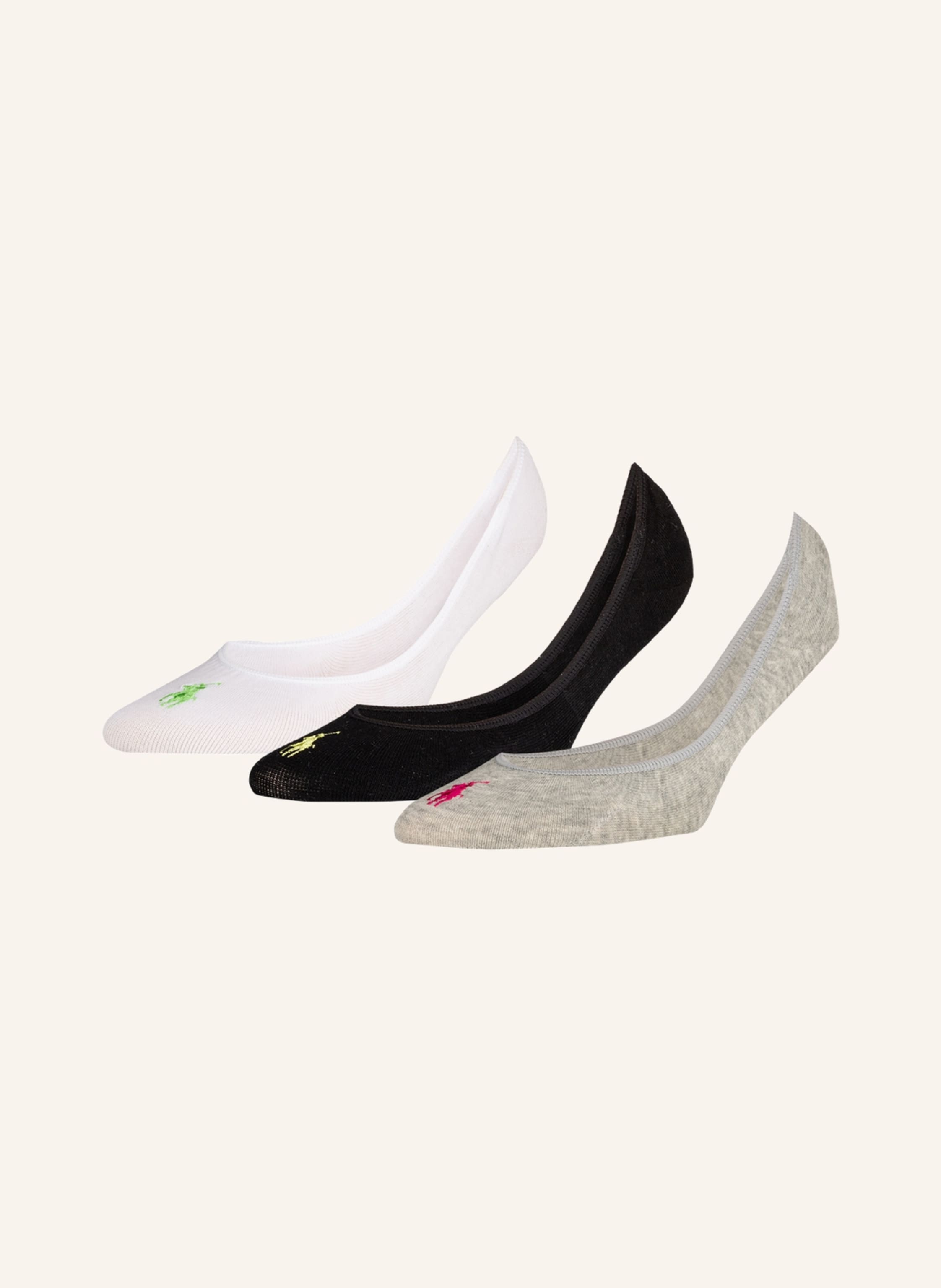 POLO RALPH LAUREN 3 pack sneaker socks in 001 swgth