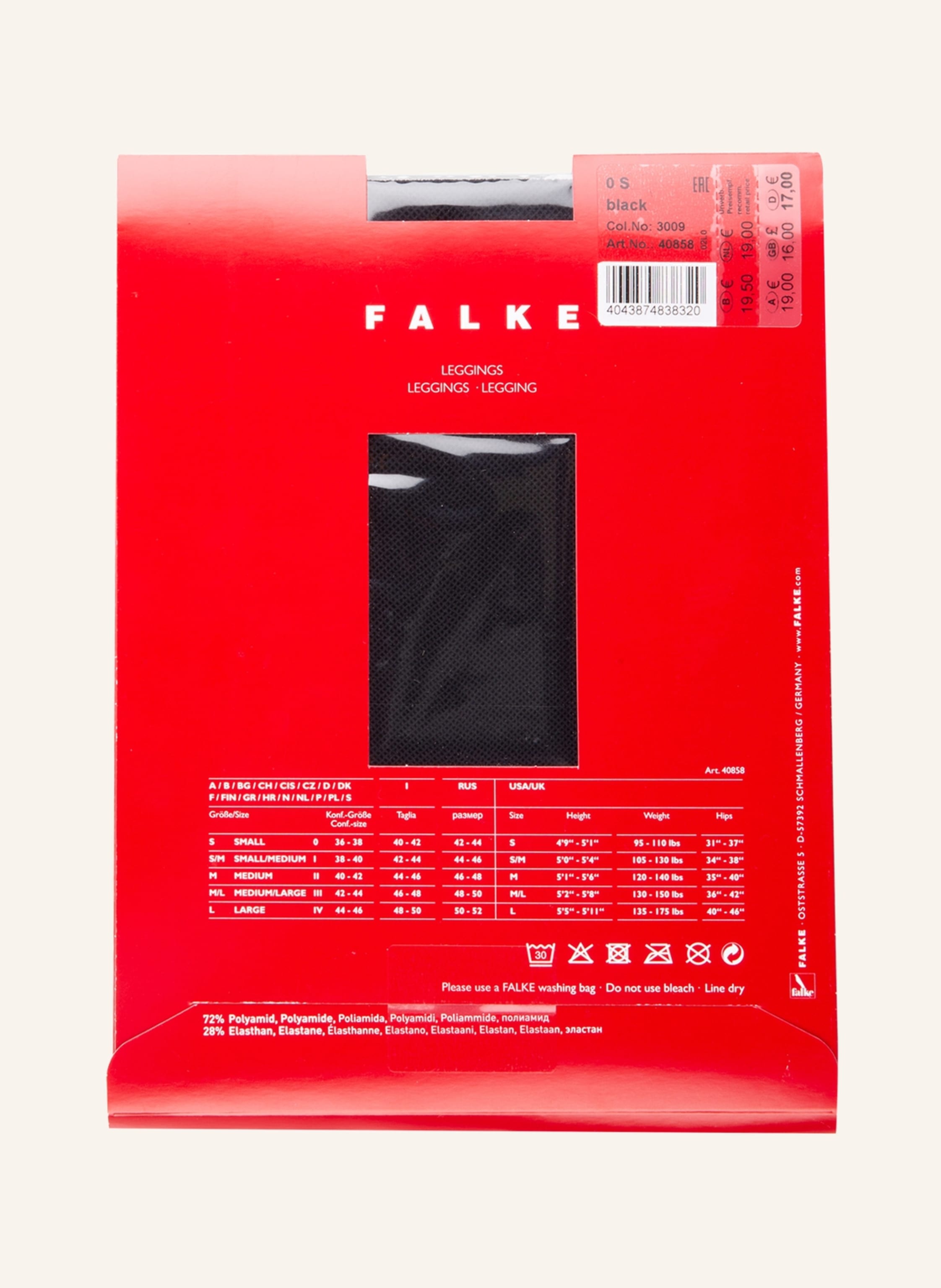 Thumbnail - Falke Feinstrumpf-Leggings Net schwarz