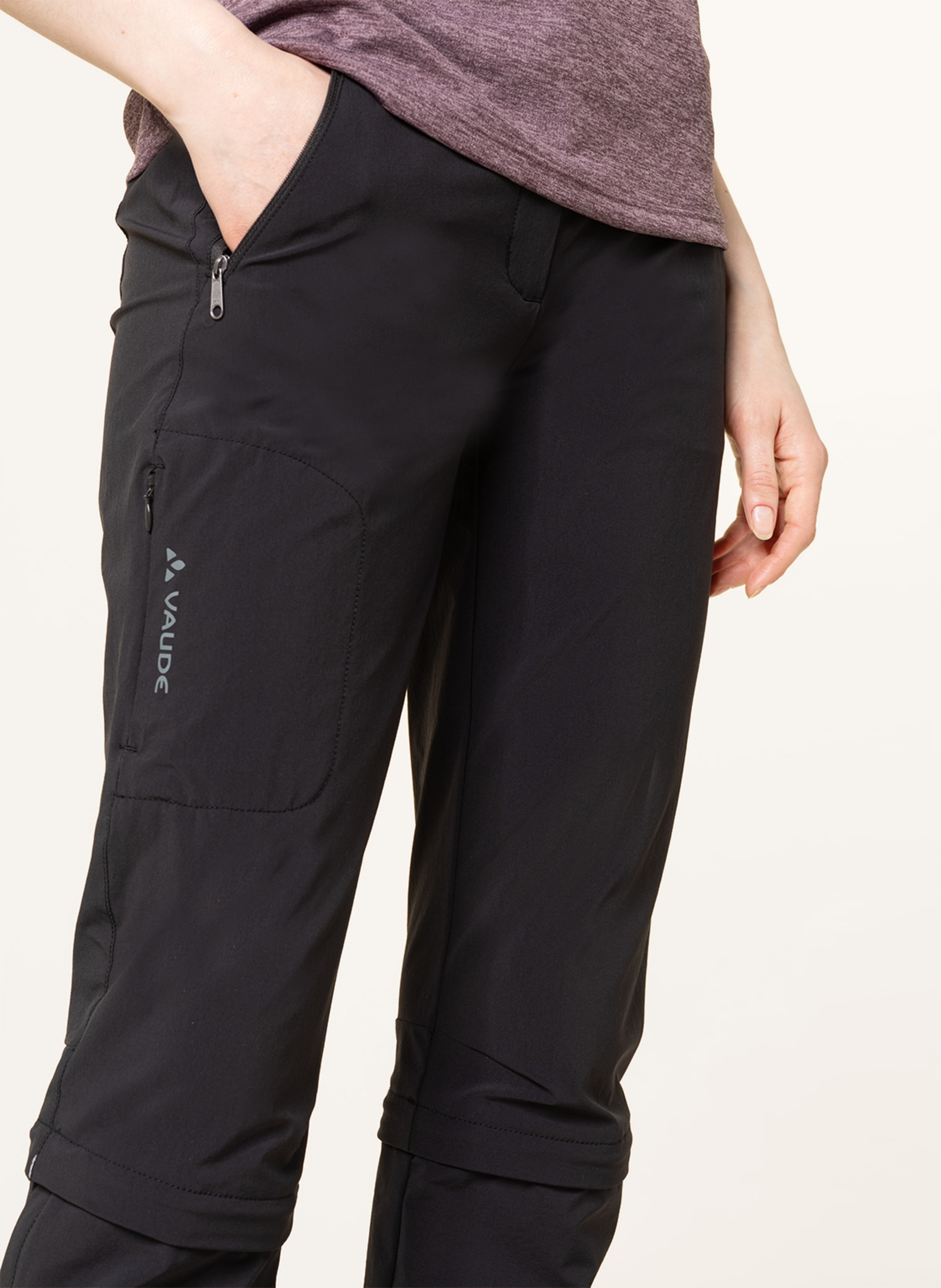 Vaude Zipp-Off-Hose Farley Iii schwarz – Bild 2