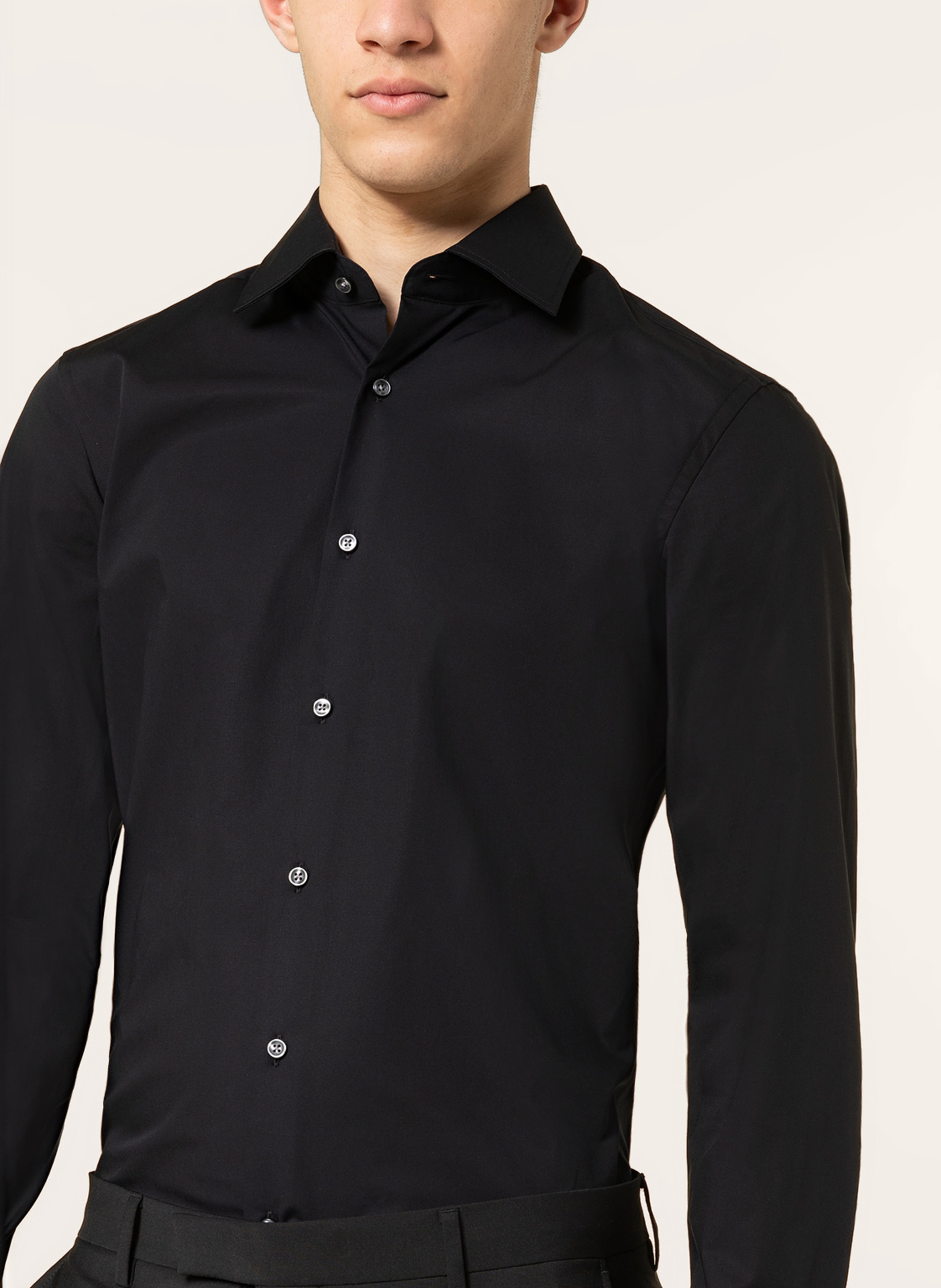 Thumbnail - Boss Hemd Hank Slim Fit schwarz