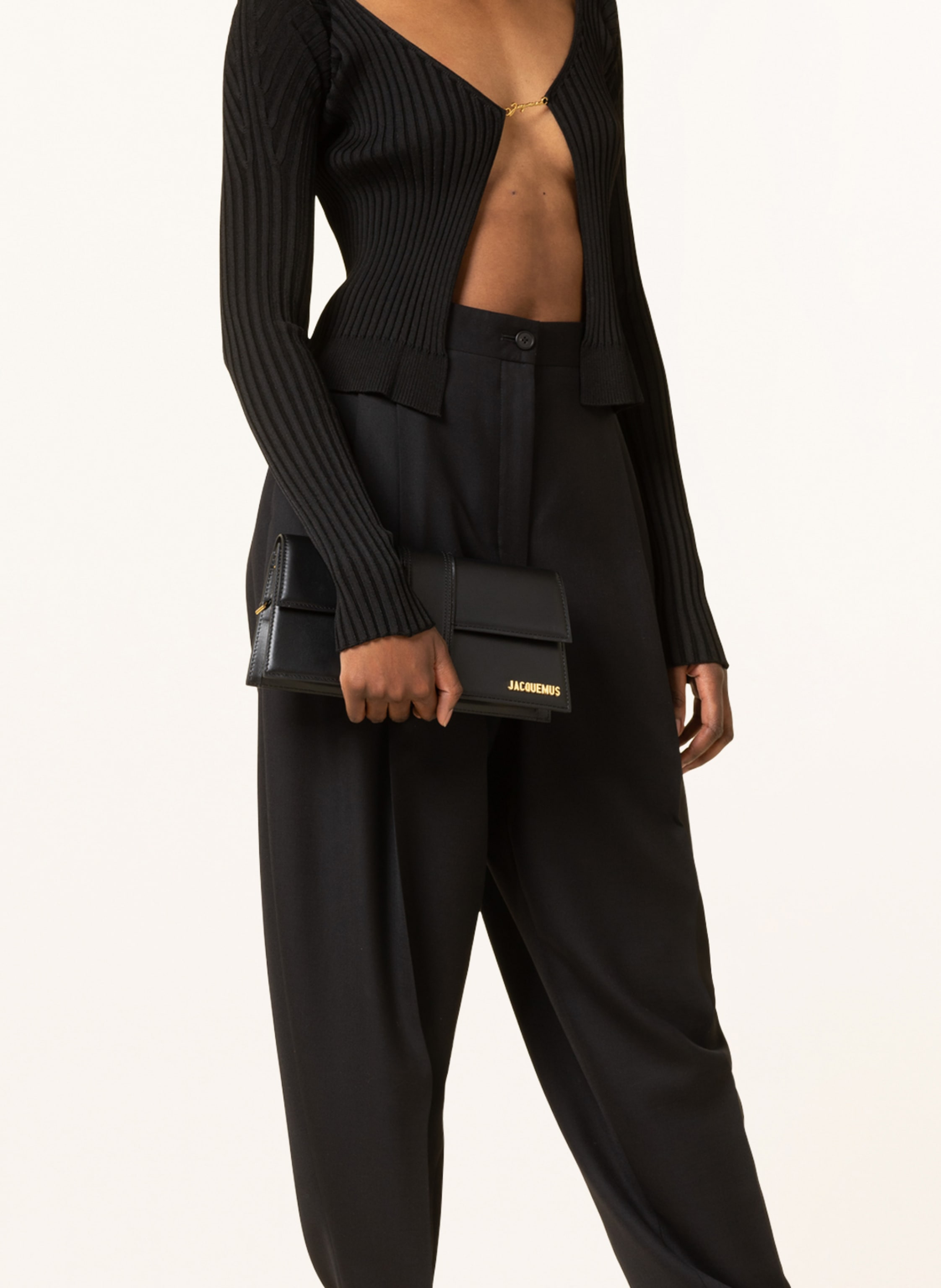 Thumbnail - Jacquemus Schultertasche Le Bambino Long schwarz