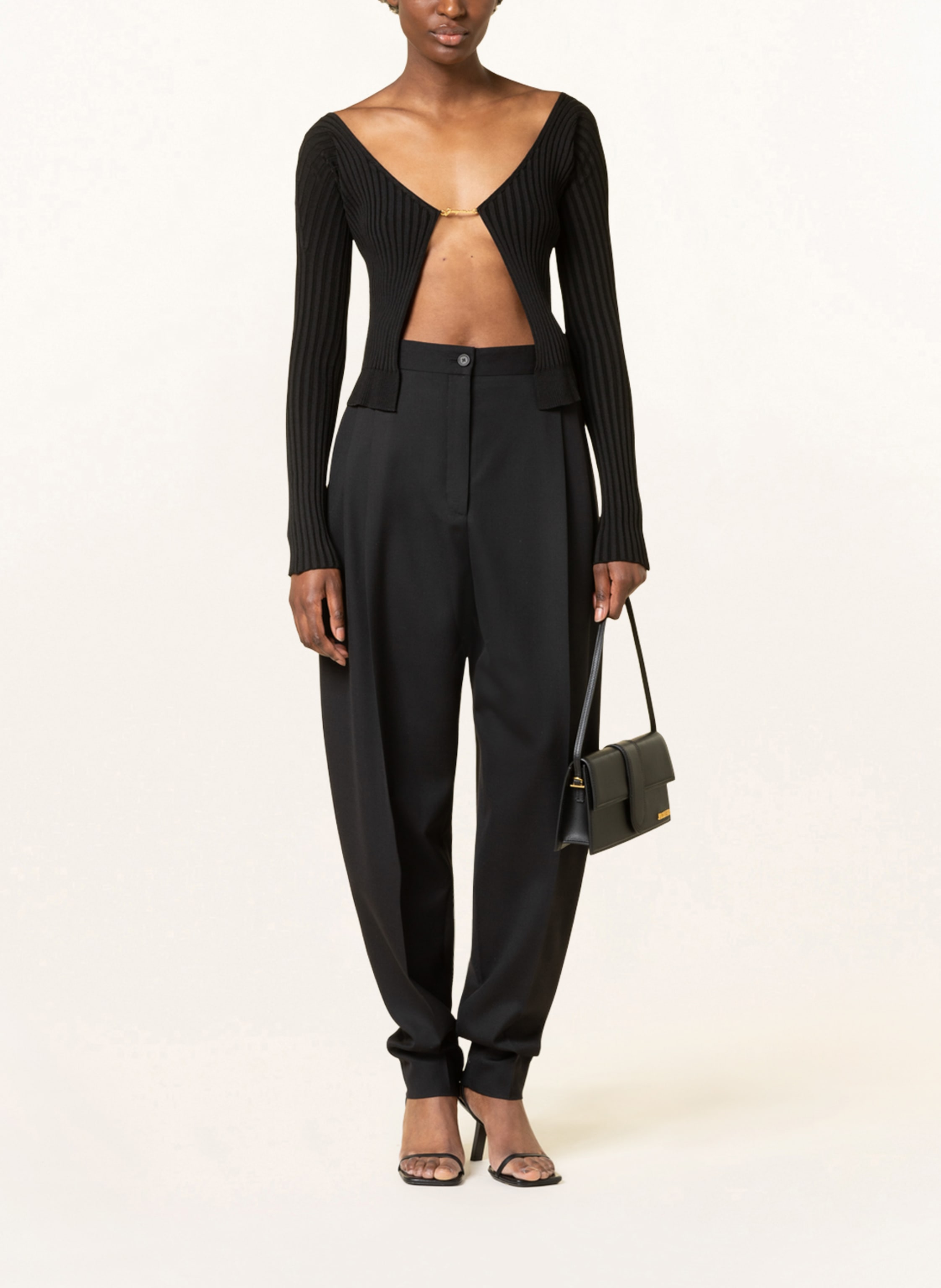 Thumbnail - Jacquemus Schultertasche Le Bambino Long schwarz