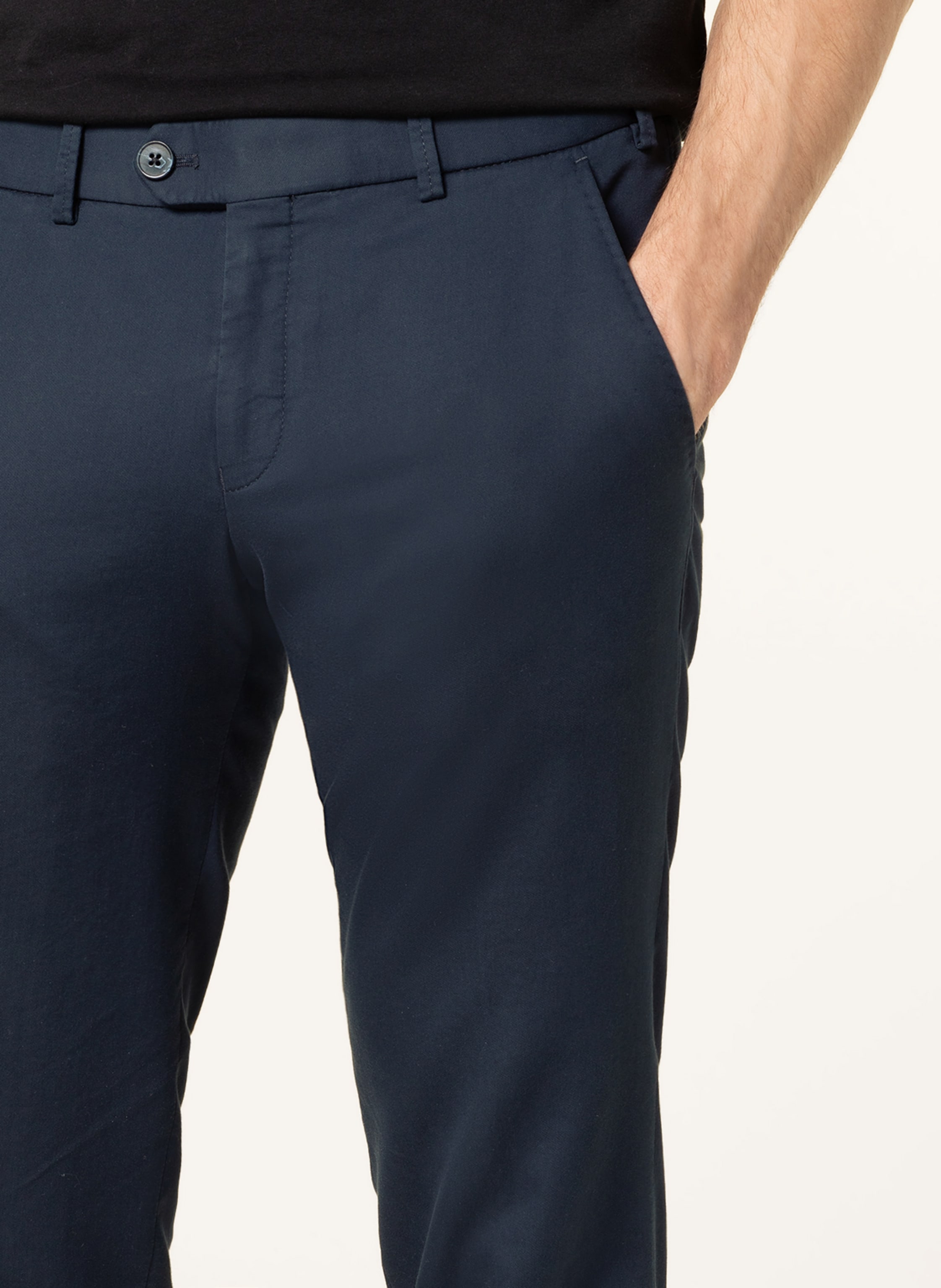 Thumbnail - Hiltl Chino Extra Slim Fit blau