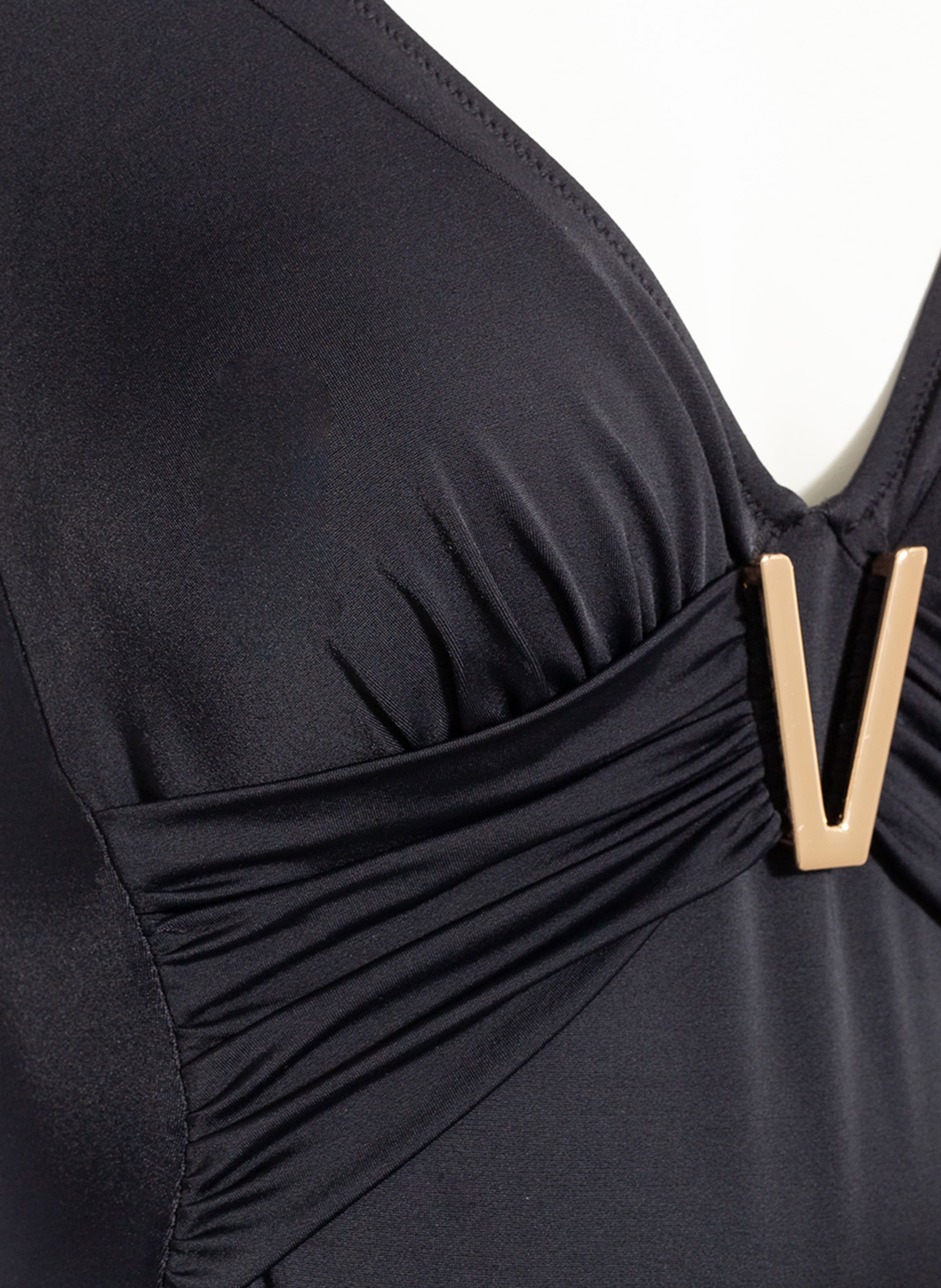 Thumbnail - Charmline Shape-Badeanzug Uni schwarz