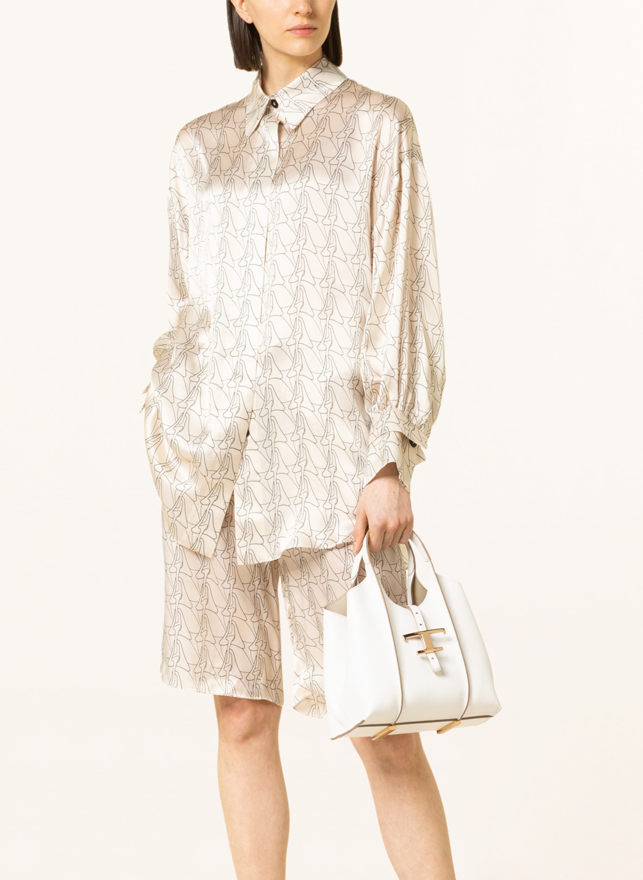 Thumbnail - Tod's Handtasche Timeless Mini Mit Pouch weiss