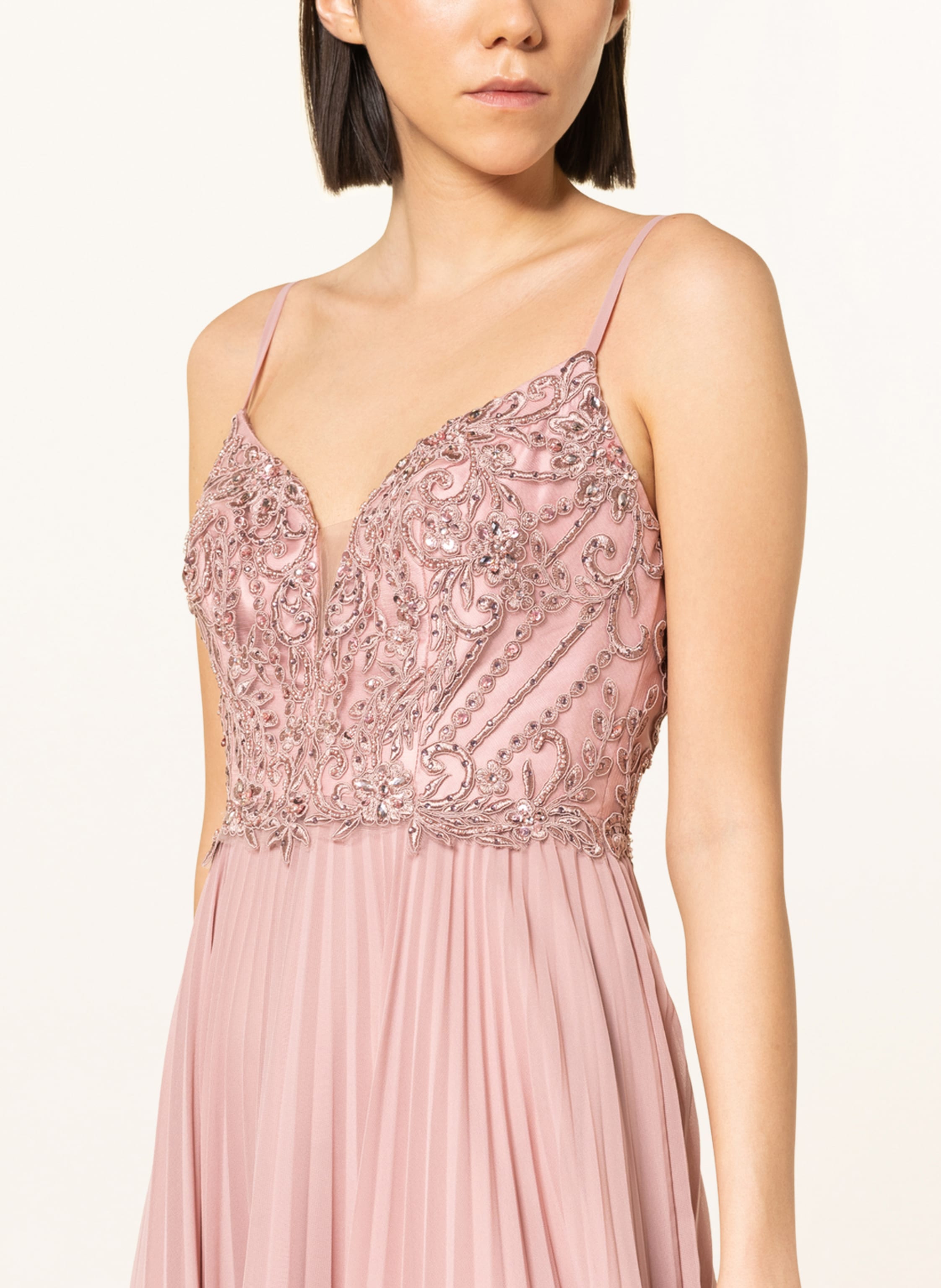 Thumbnail - Unique Cocktailkleid Mit Pailletten rosa