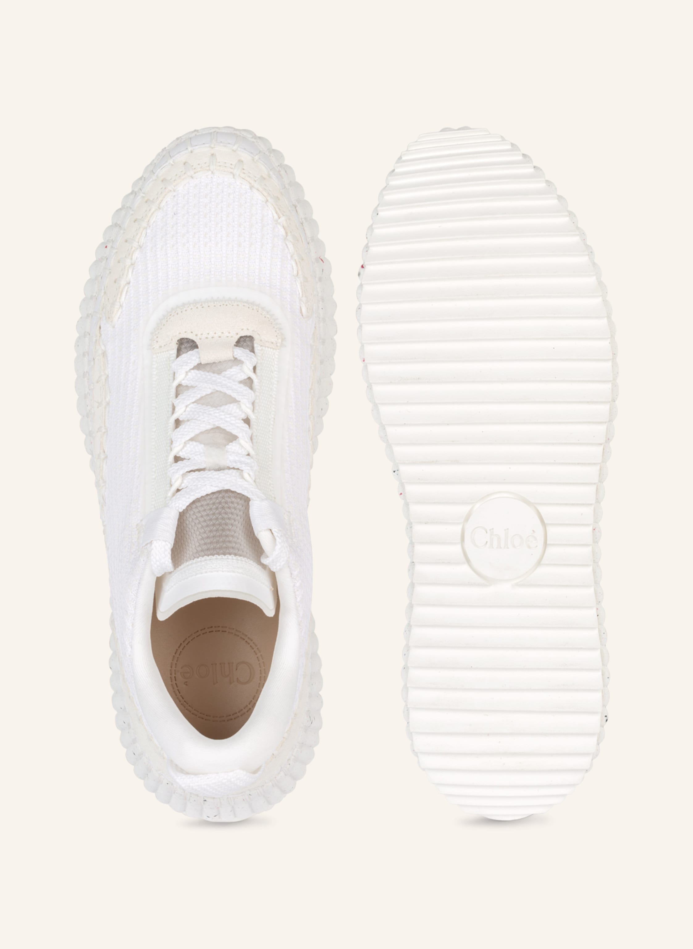 Thumbnail - Chloé Sneaker Nama weiss
