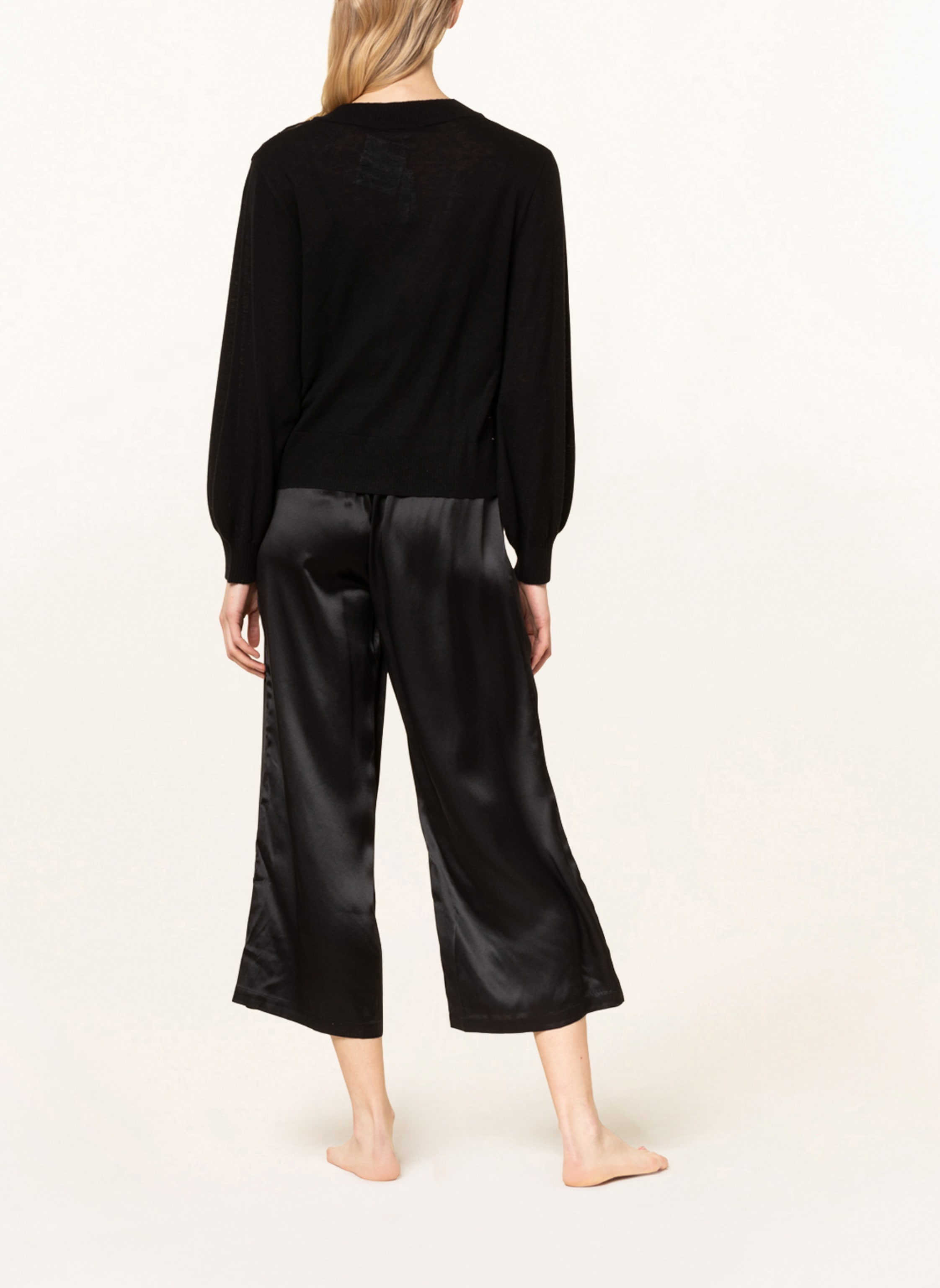 Thumbnail - Eres Lounge-Jacke Freckles Aus Cashmere schwarz