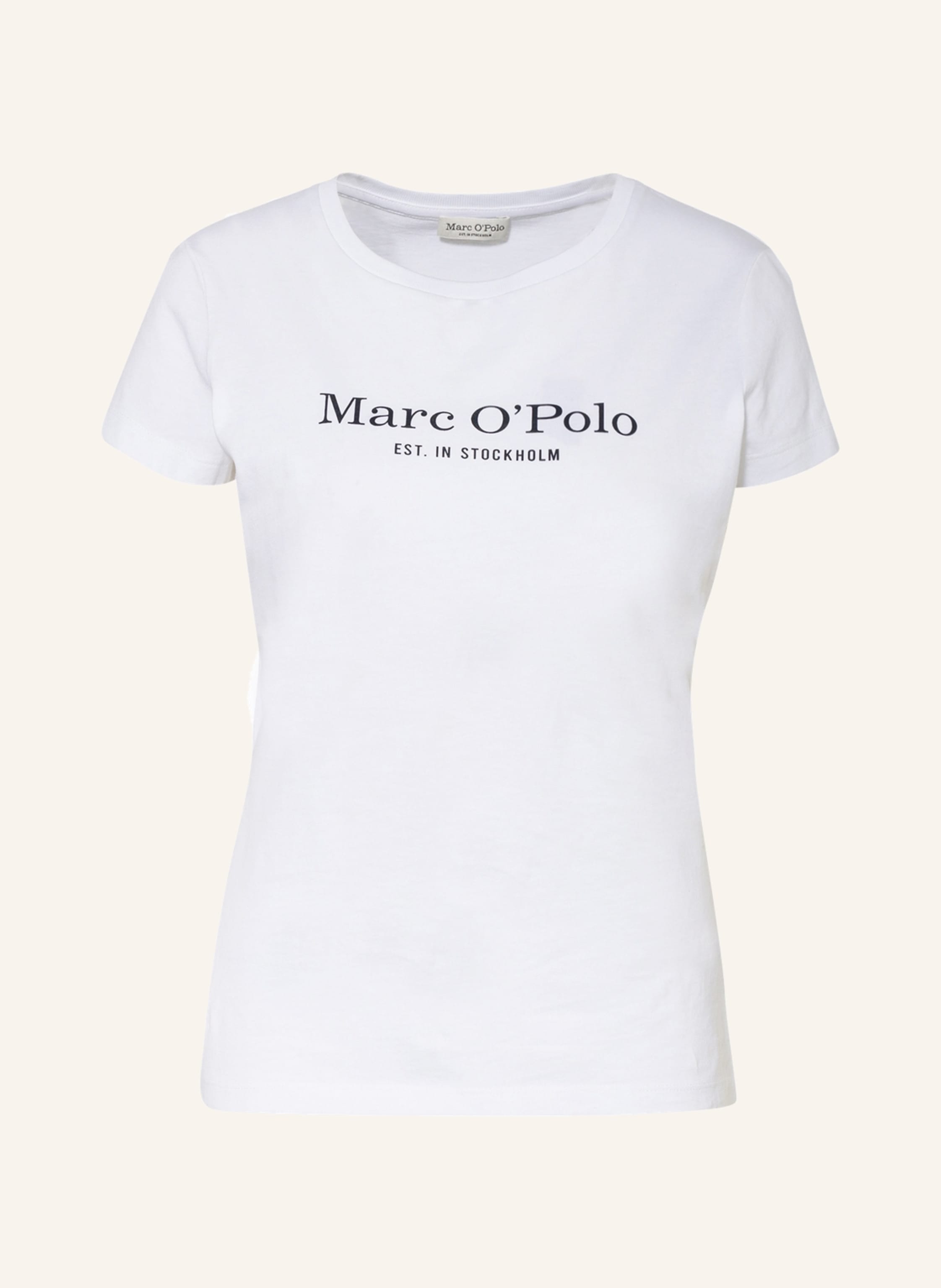 Mode Hauts T-shirts rayés Marc O’Polo Marc O\u2019Polo T-shirt ray\u00e9 imprim\u00e9 avec th\u00e8me style d\u00e9contract\u00e9 
