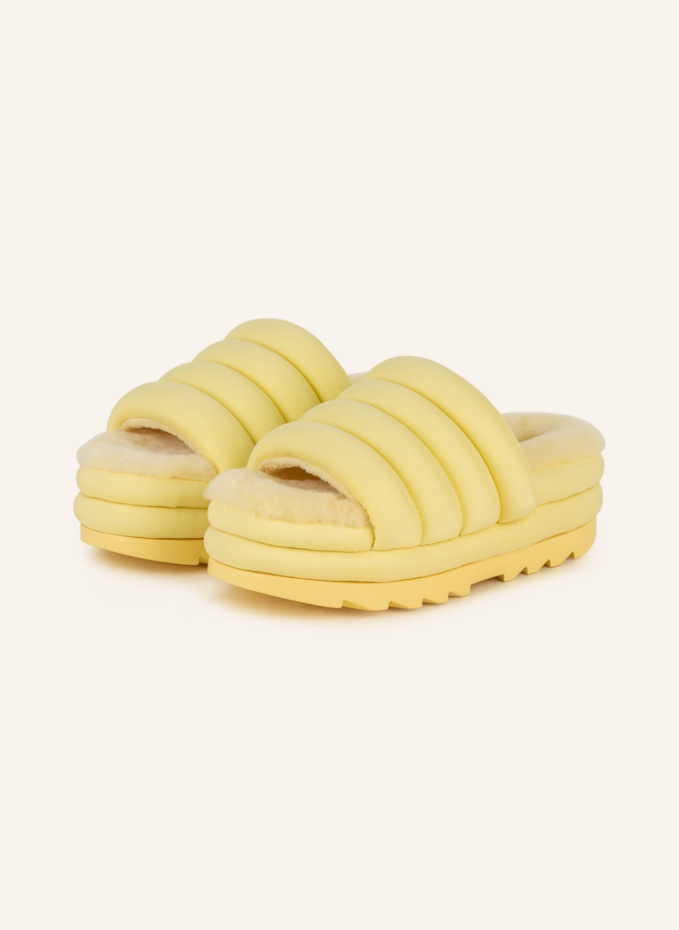 Ugg Kids' Fluff Yeah Pineapple Slippers In Yellow | ModeSens