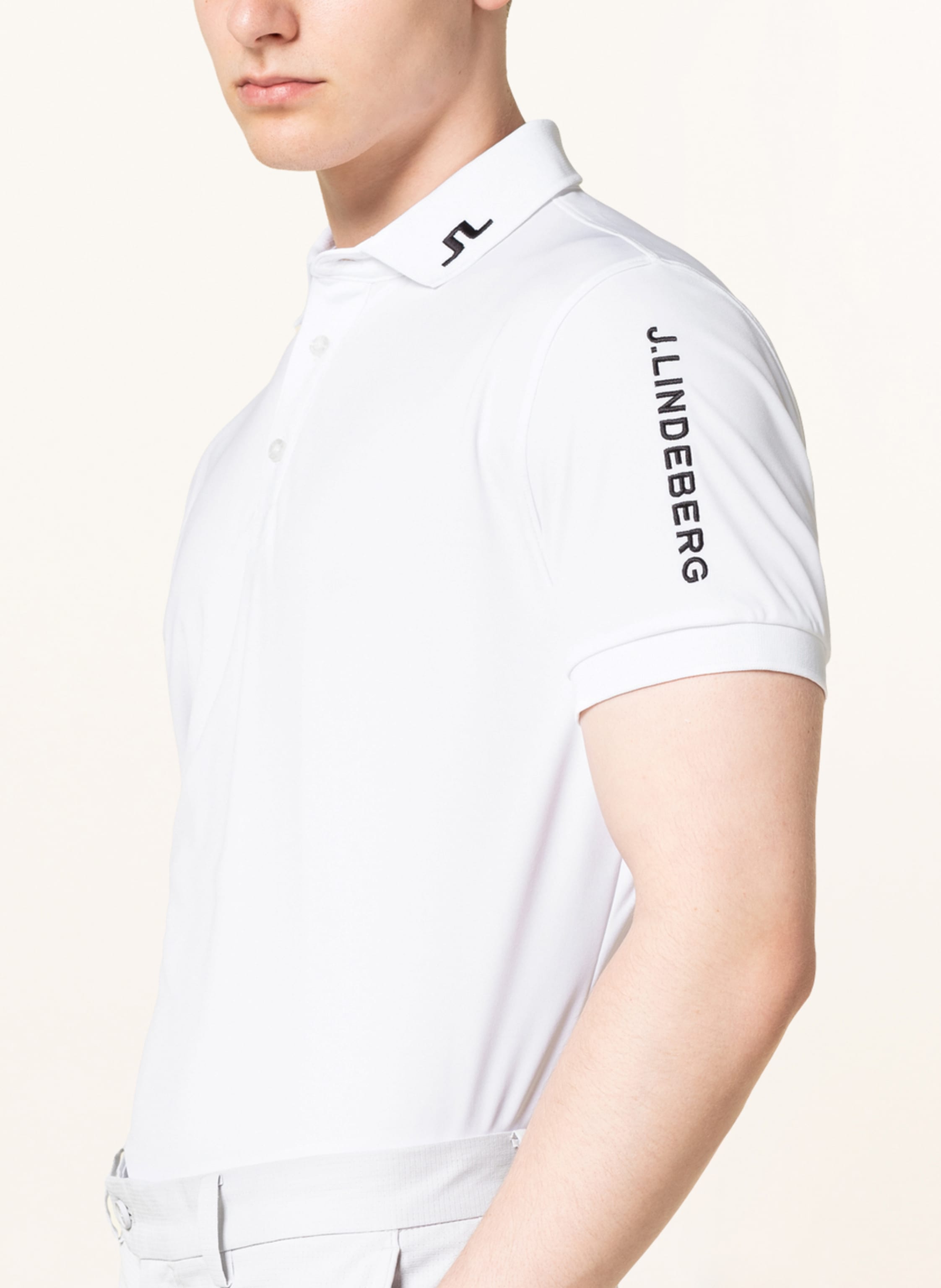 Thumbnail - J.Lindeberg Funktions-Poloshirt weiss