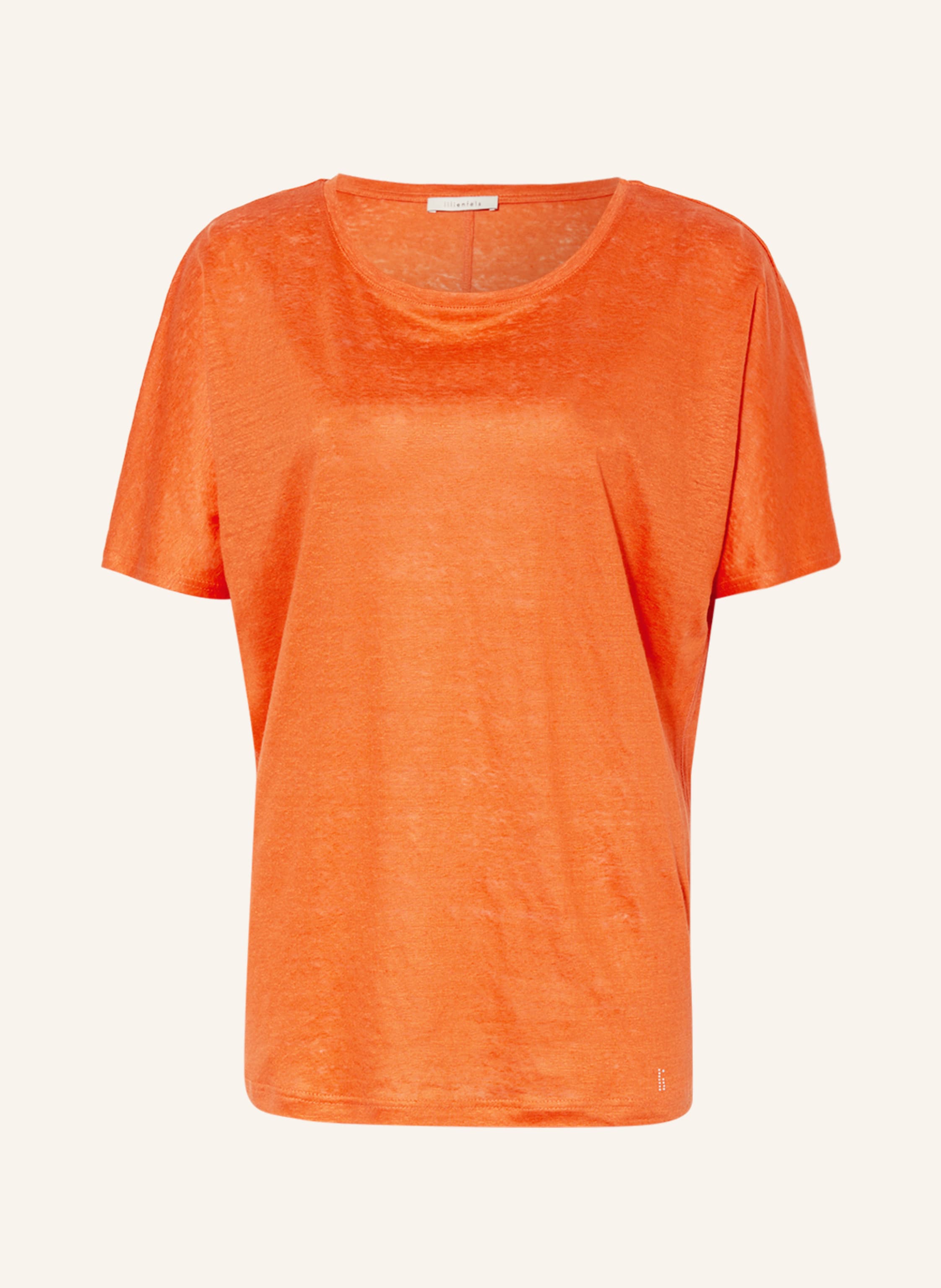 lilienfels T-shirt made of linen in orange