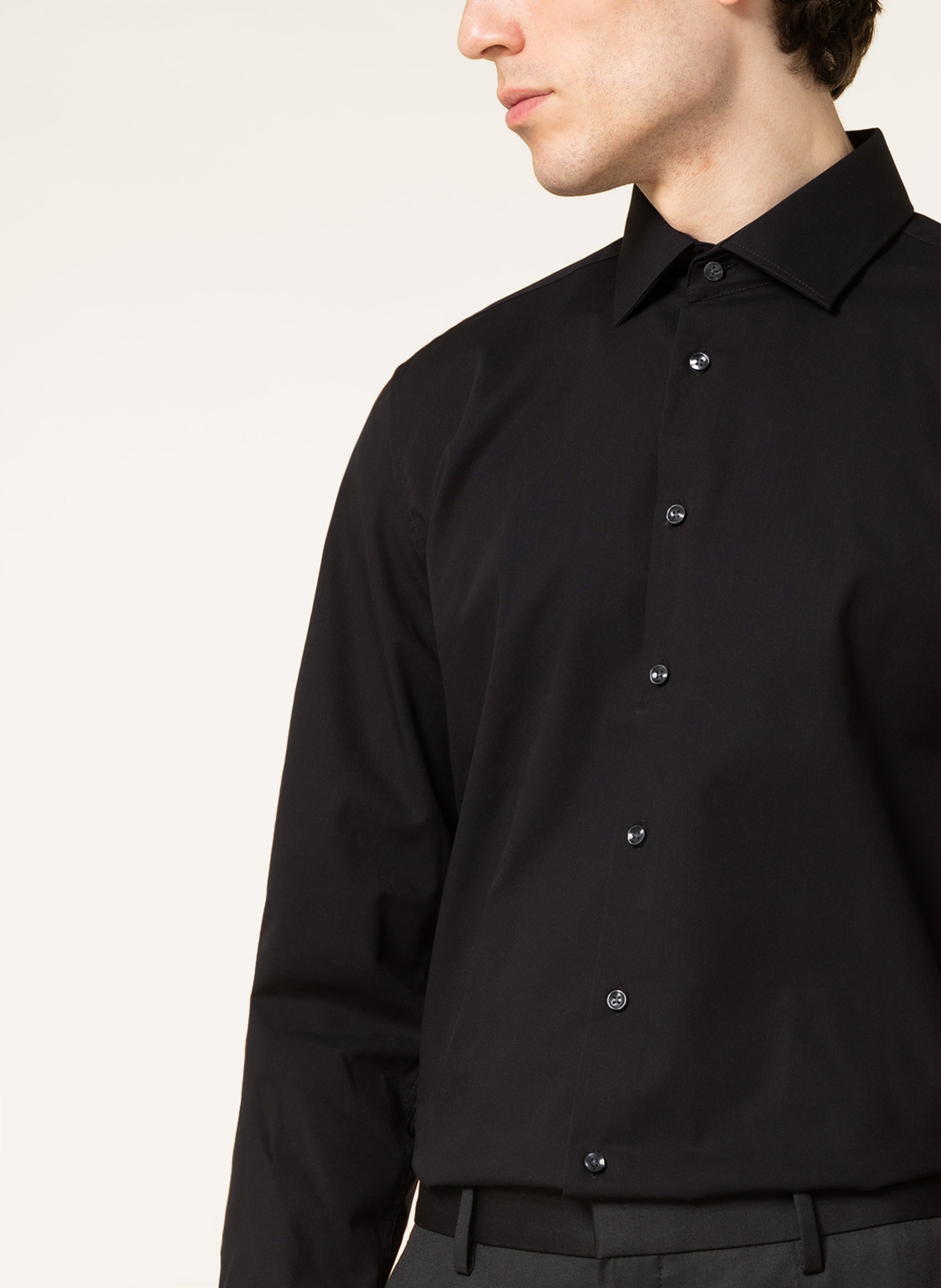 Thumbnail - Seidensticker , Business Hemd Slim Fit schwarz