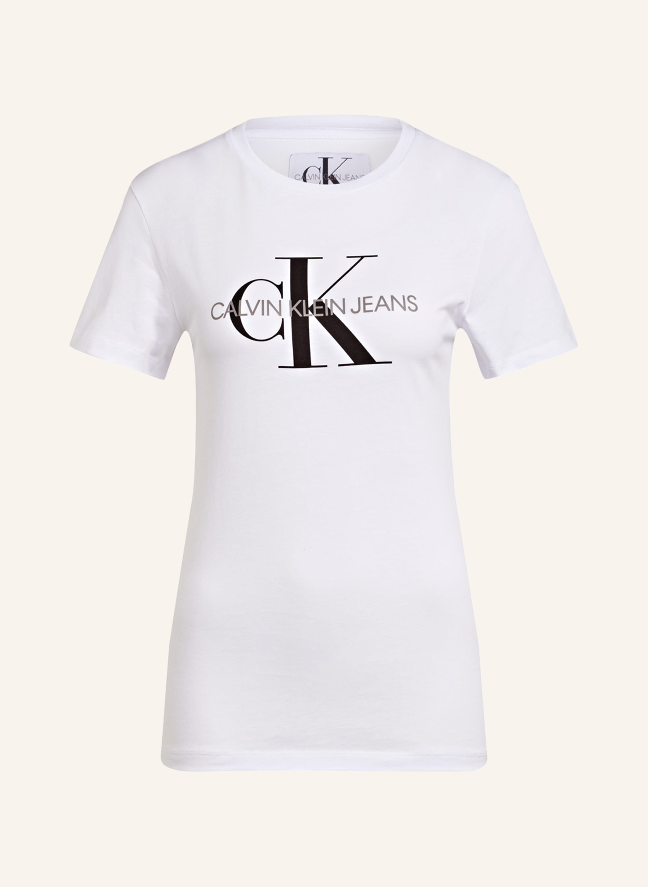 Jeans Klein T-Shirt in weiss Calvin