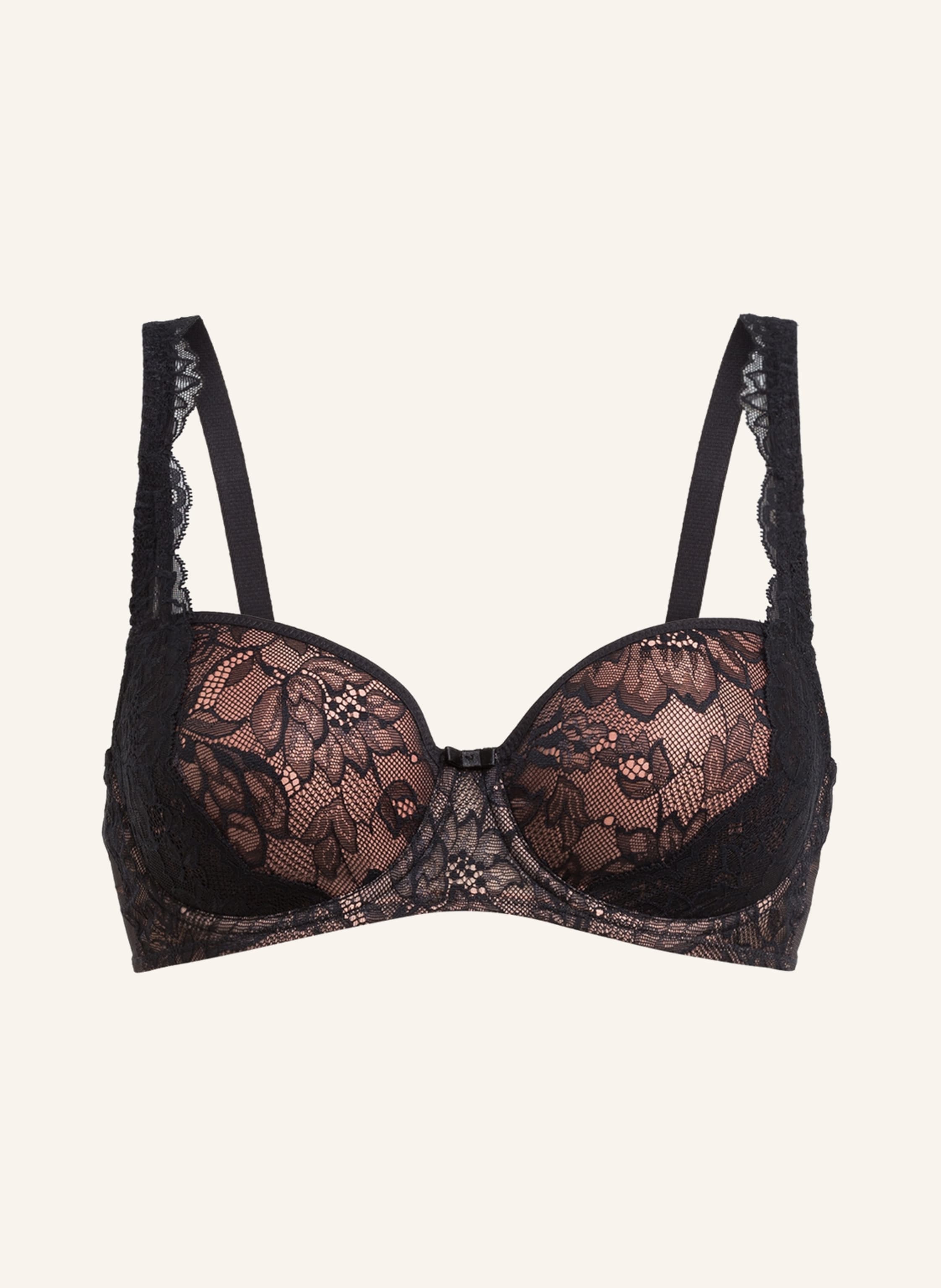 Triumph Molded cup bra AMOURETTE CHARM in black/ rose