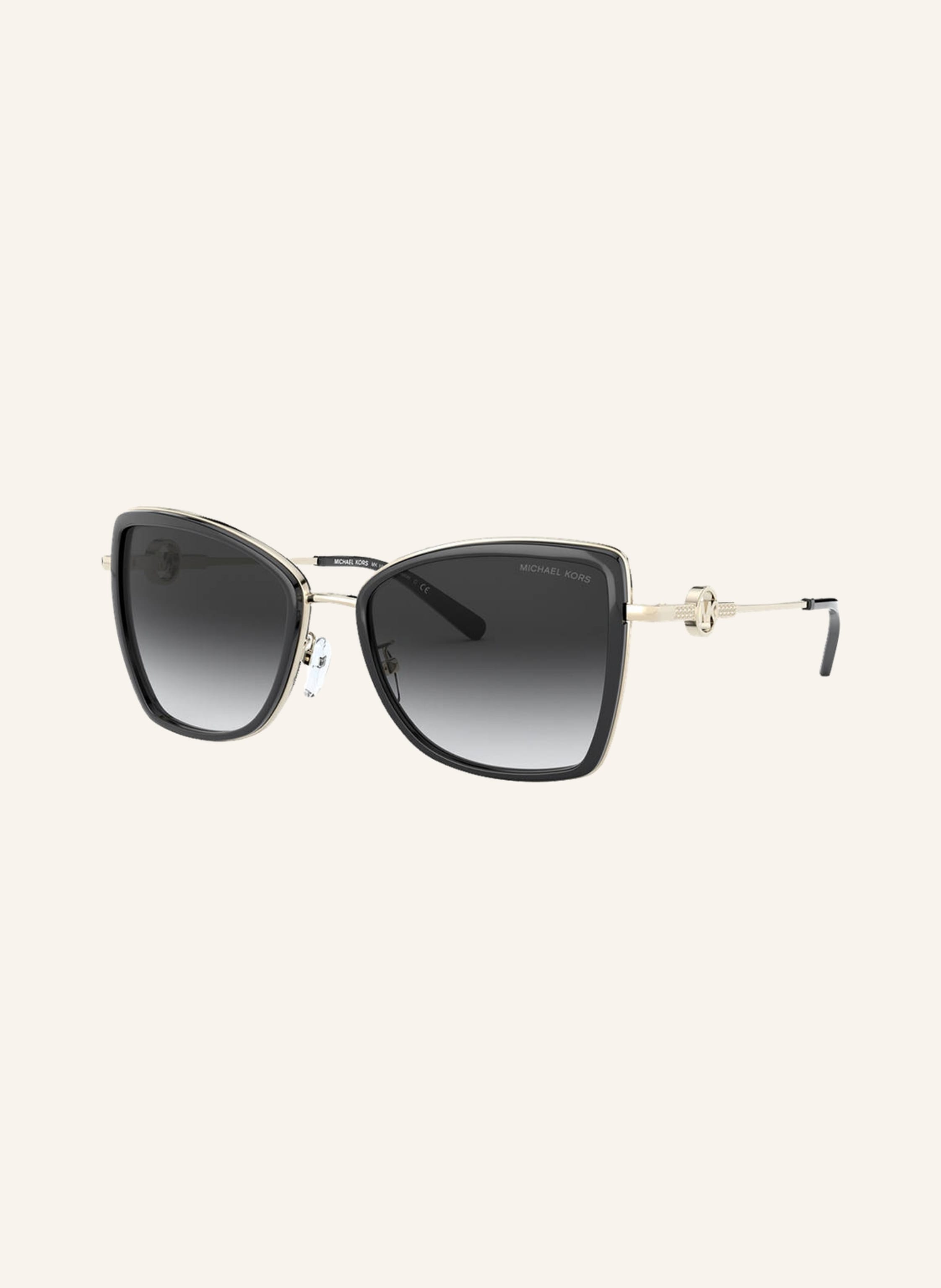 Michael Kors Light GoldBlack Metal Sunglasses  iCuracaocom