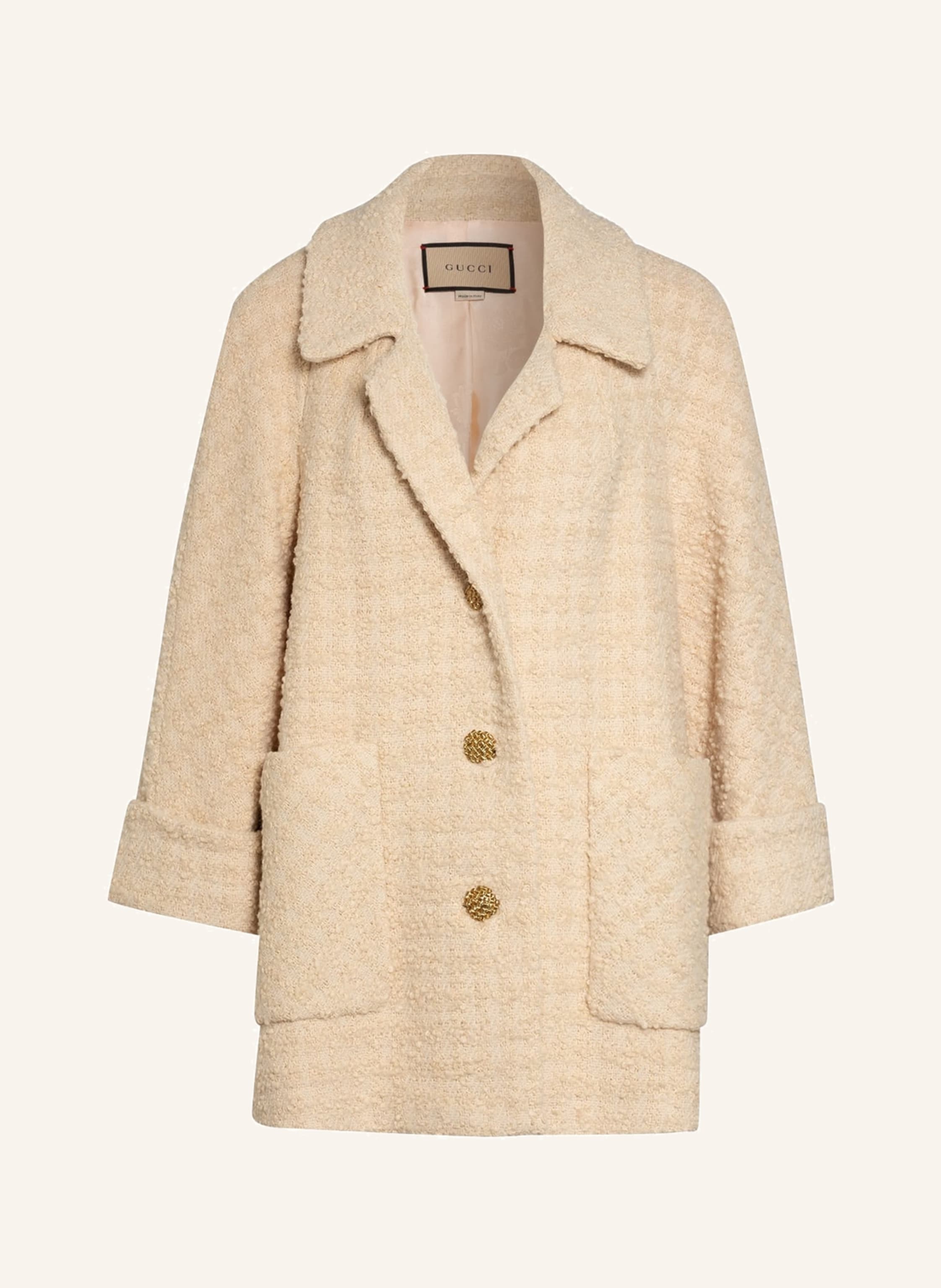 GUCCI Boucl jacket in ecru