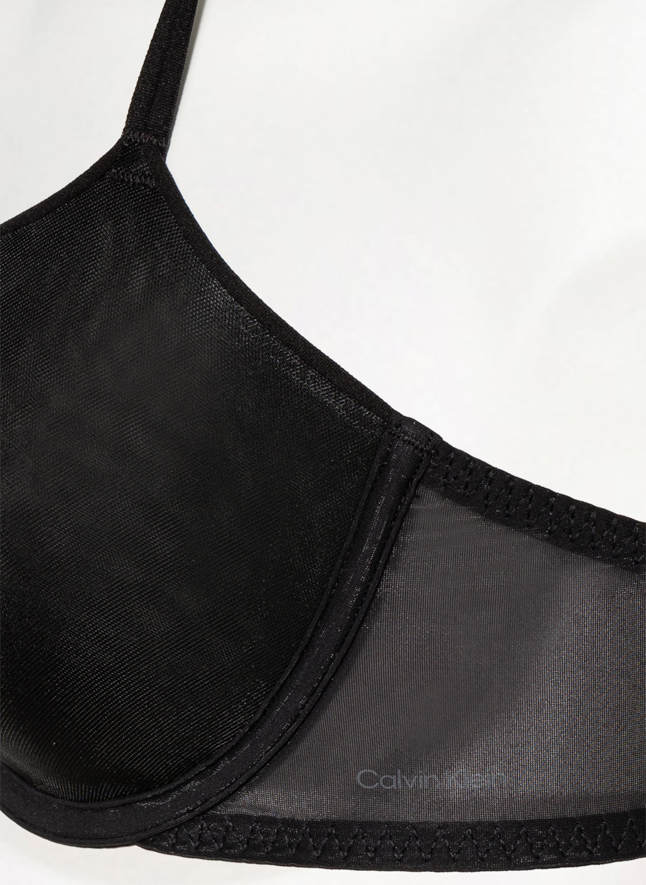 Calvin Klein T-Shirt-Bh Sheer Marquisette schwarz – Bild 2