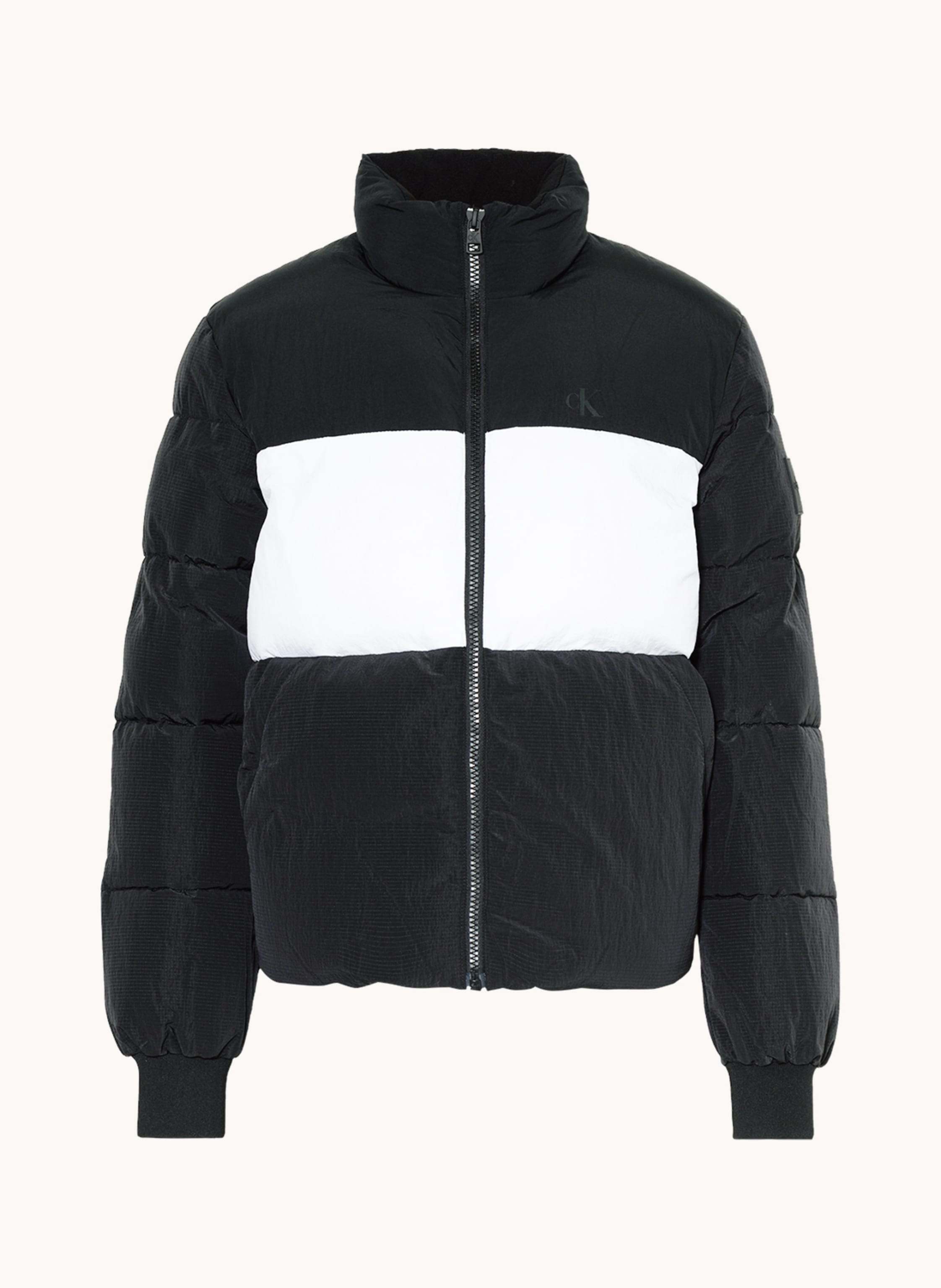 Calvin Klein Jeans Quilted jacket in black/ white | Breuninger