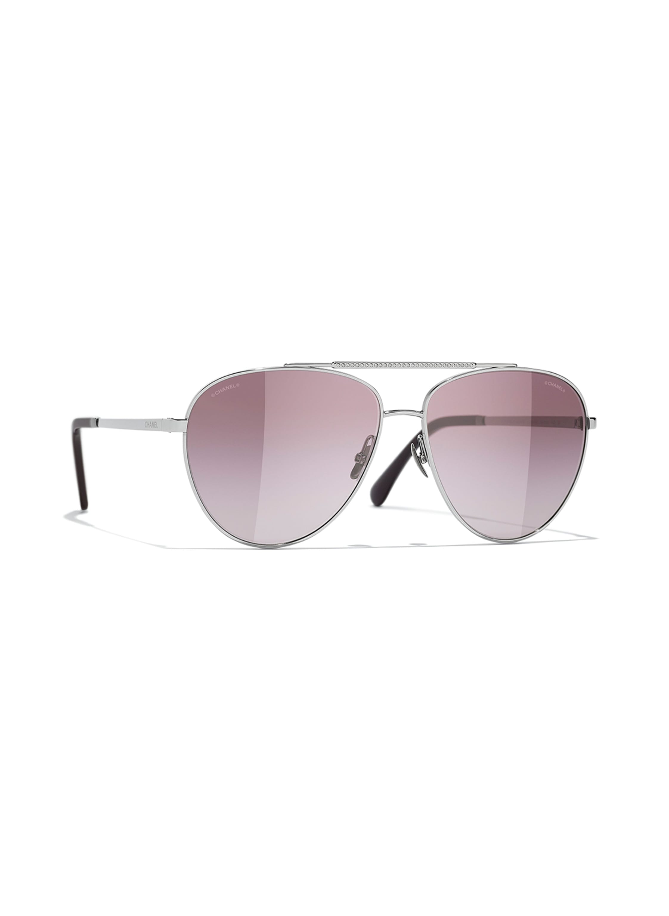 Chanel pink pilot sunglasses discount