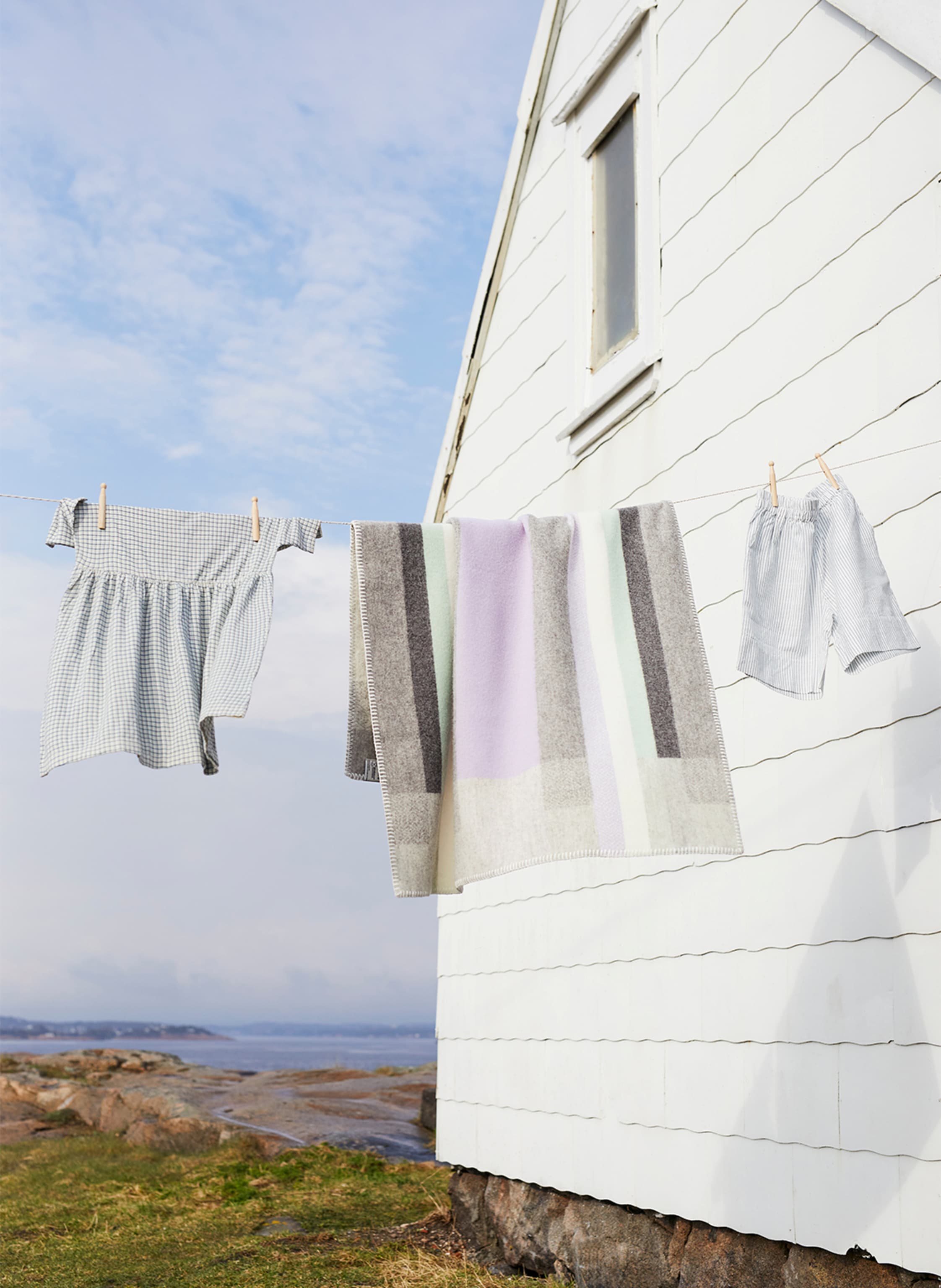 Thumbnail - Røros Tweed Tweed-Plaid Mikkel grau