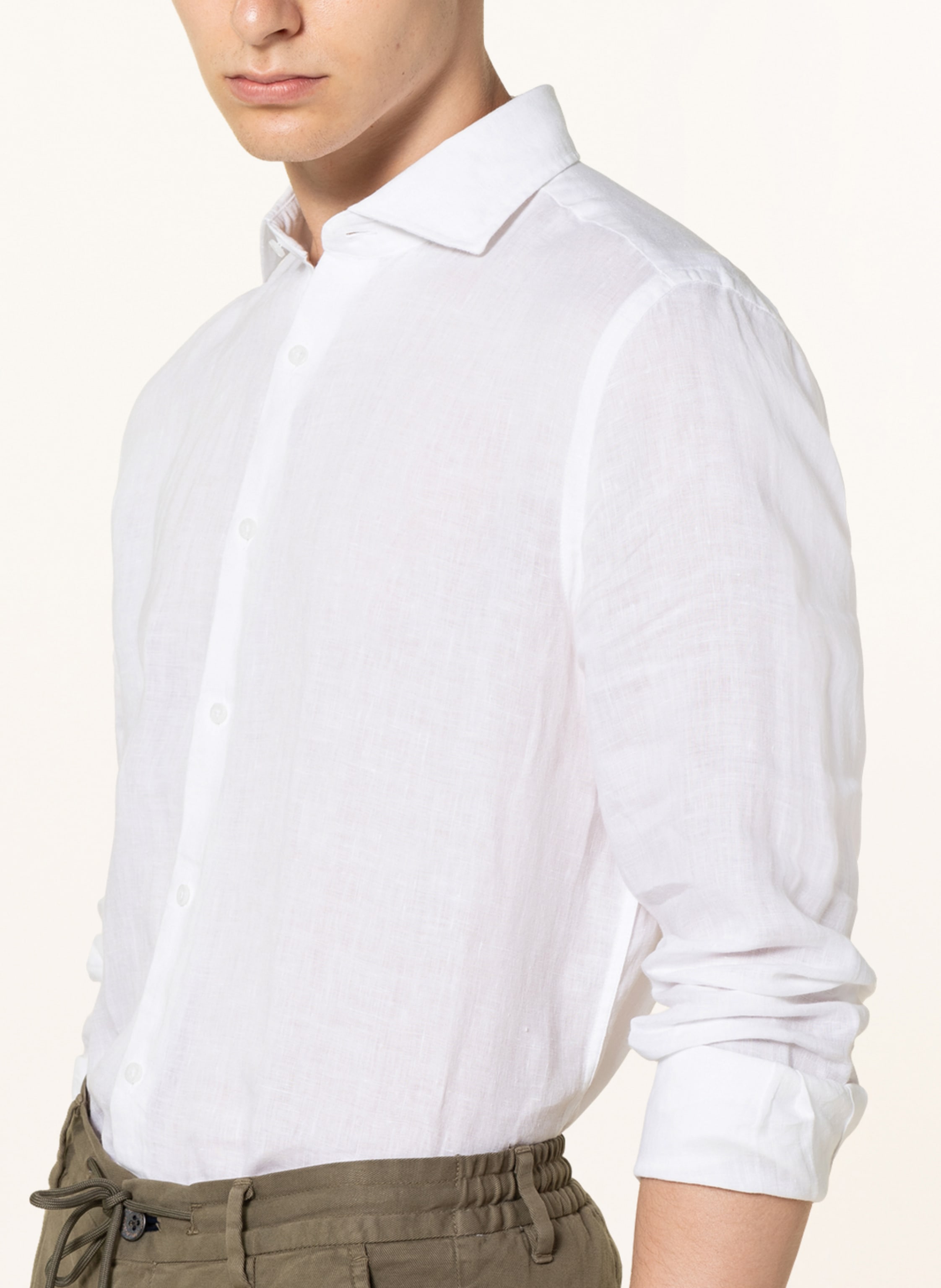 Thumbnail - Reiss Leinenhemd Ruban Regular Fit weiss