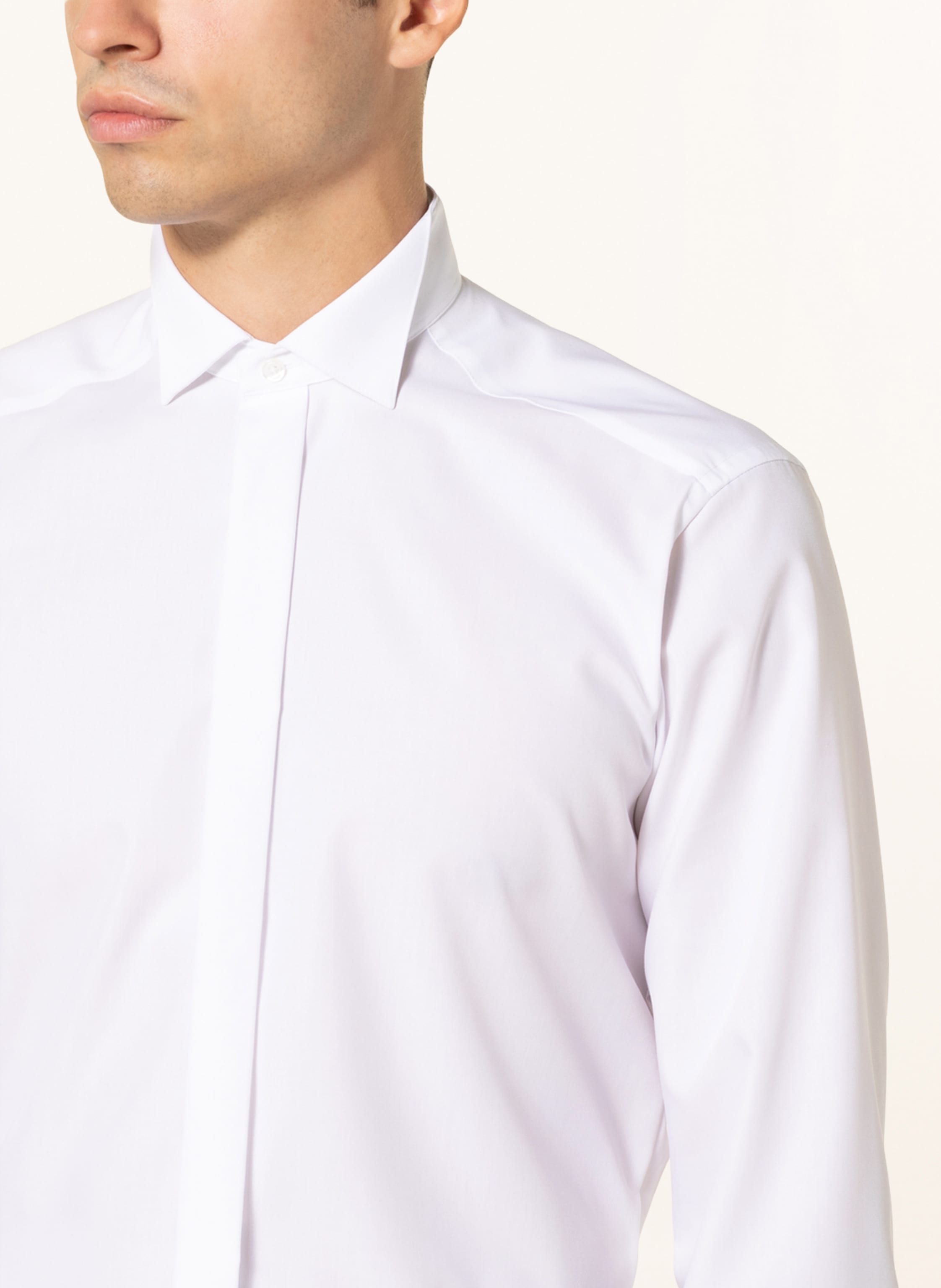 Thumbnail - Olymp Hemd Luxor Modern Fit Mit Umschlagmanschette weiss