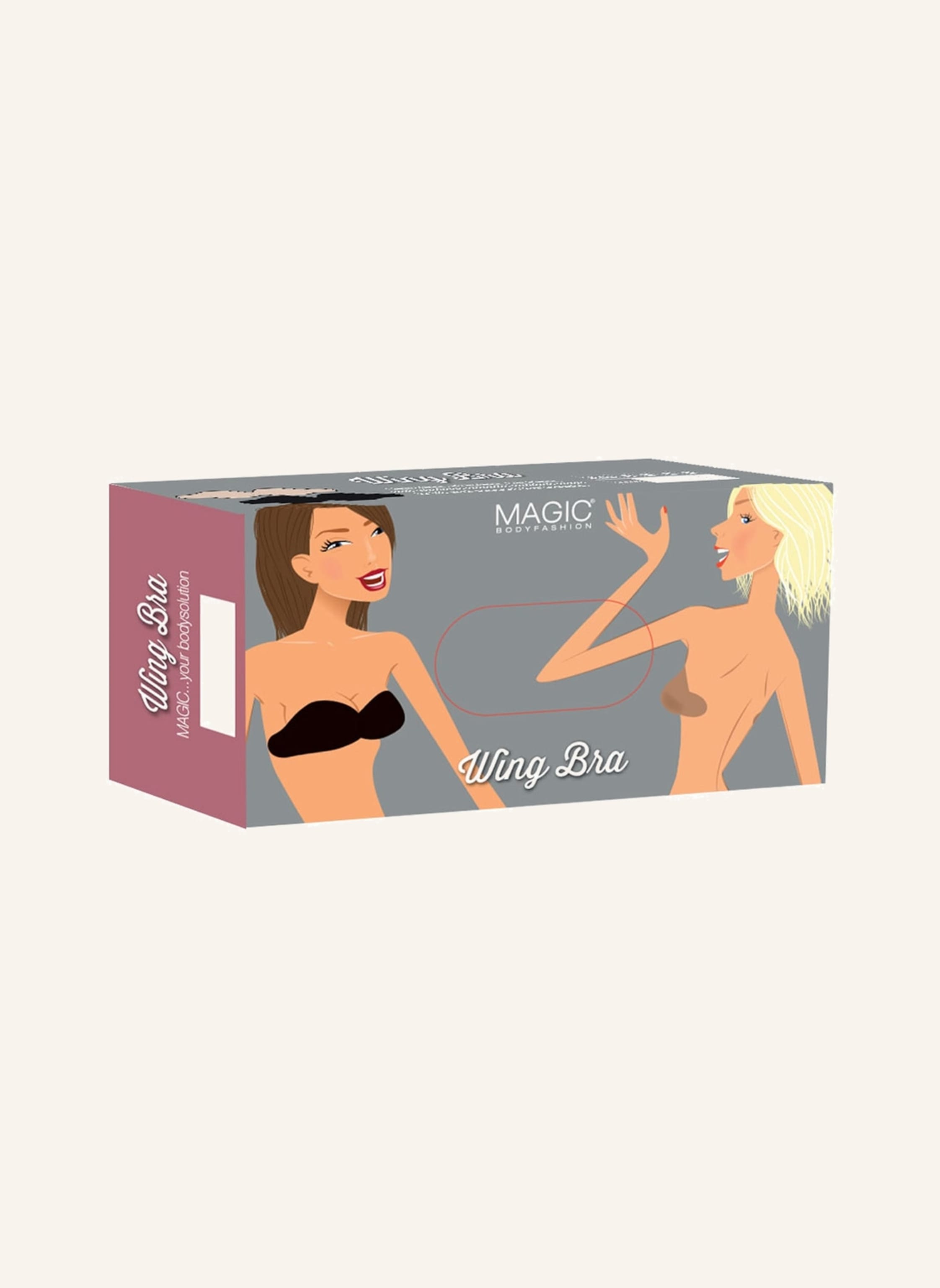 Thumbnail - Magic Bodyfashion Rückenfreier Push-Up-Bh Wing Bra schwarz
