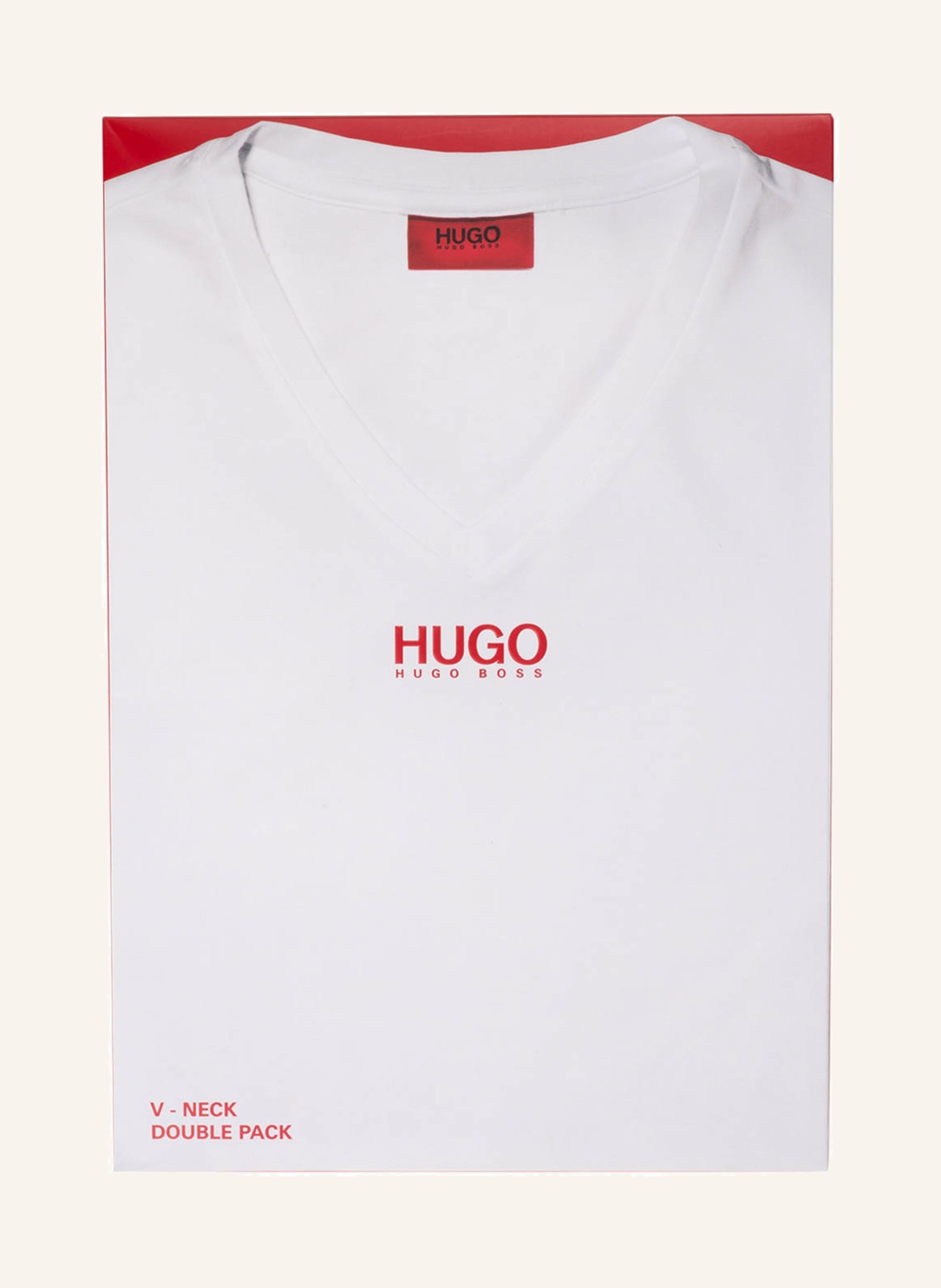 Thumbnail - Hugo 2er-Pack V-Shirts weiss