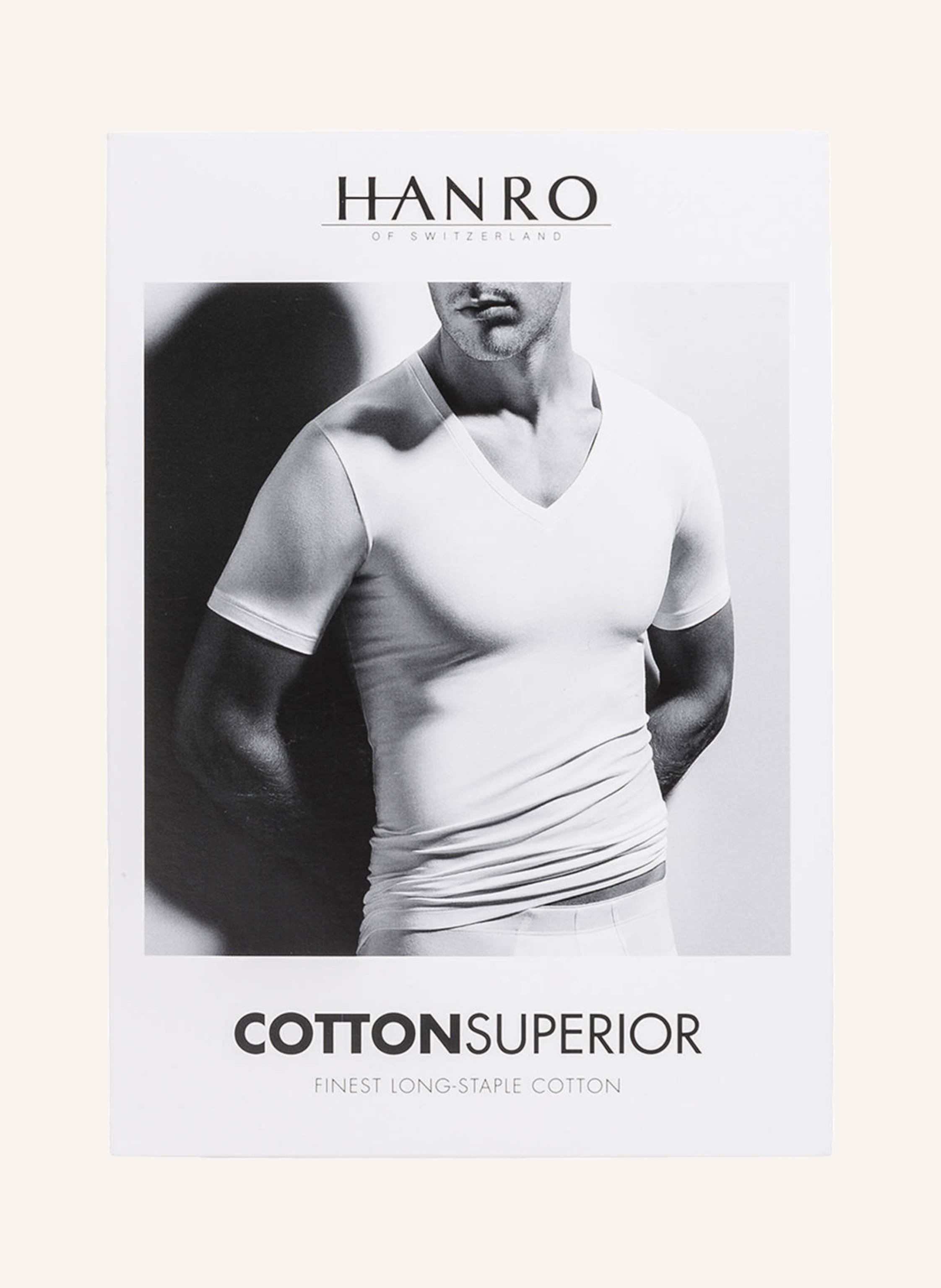 Thumbnail - Hanro V-Shirt Cotton Superior schwarz