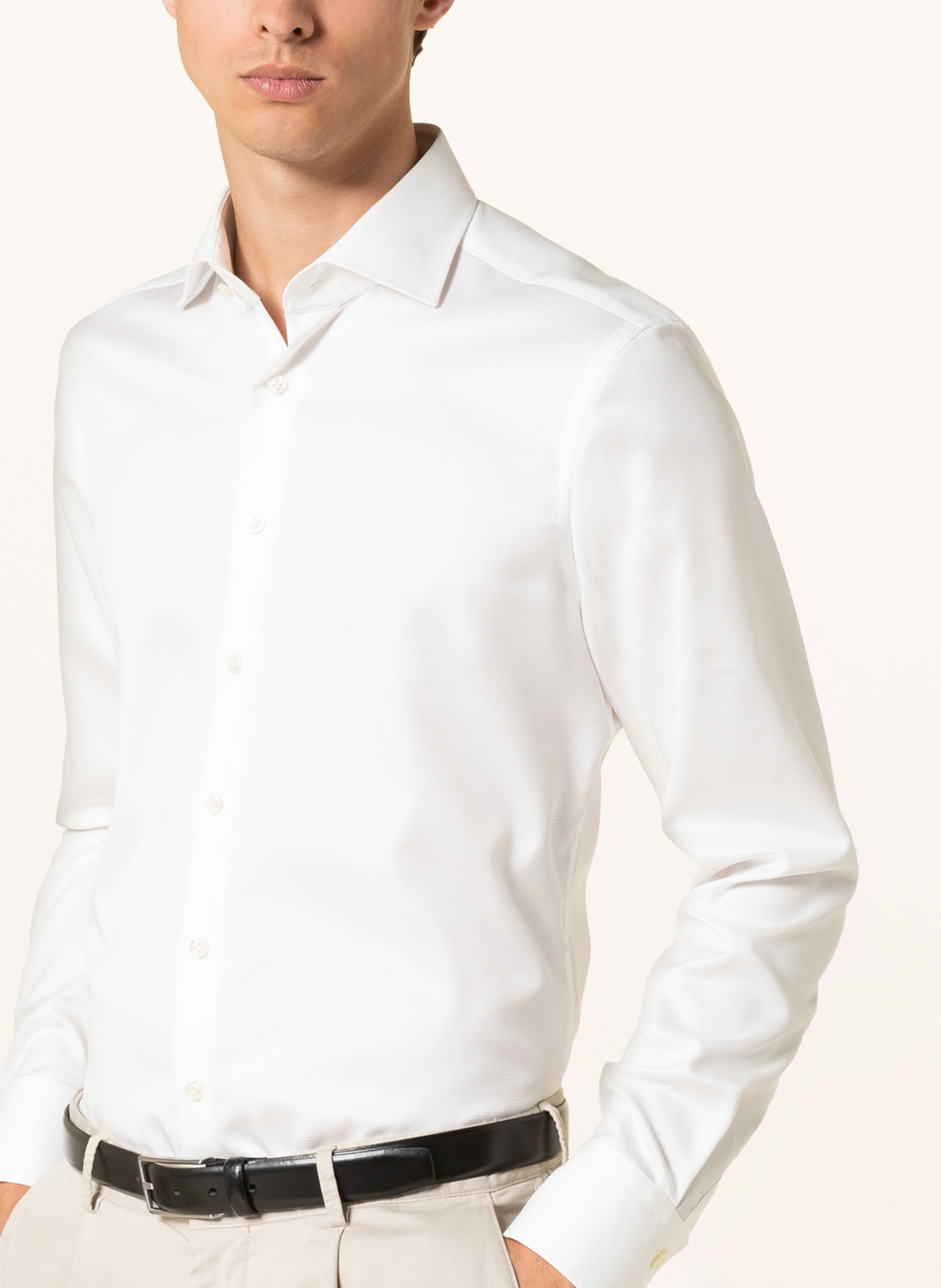 Thumbnail - Olymp Signature Hemd Tailored Fit weiss