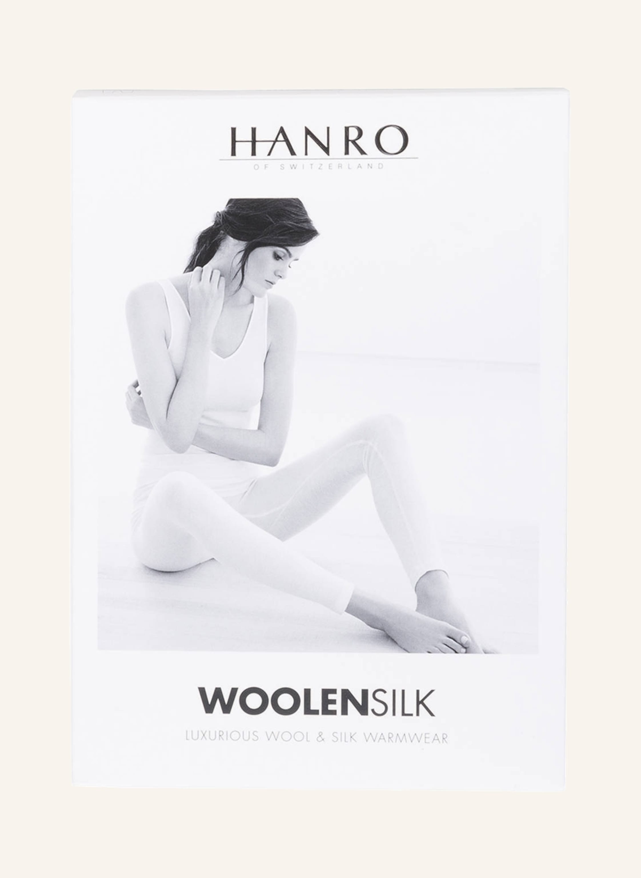 Thumbnail - Hanro Lounge-Leggings Woolen Silk Aus Merinowolle Mit Seide schwarz