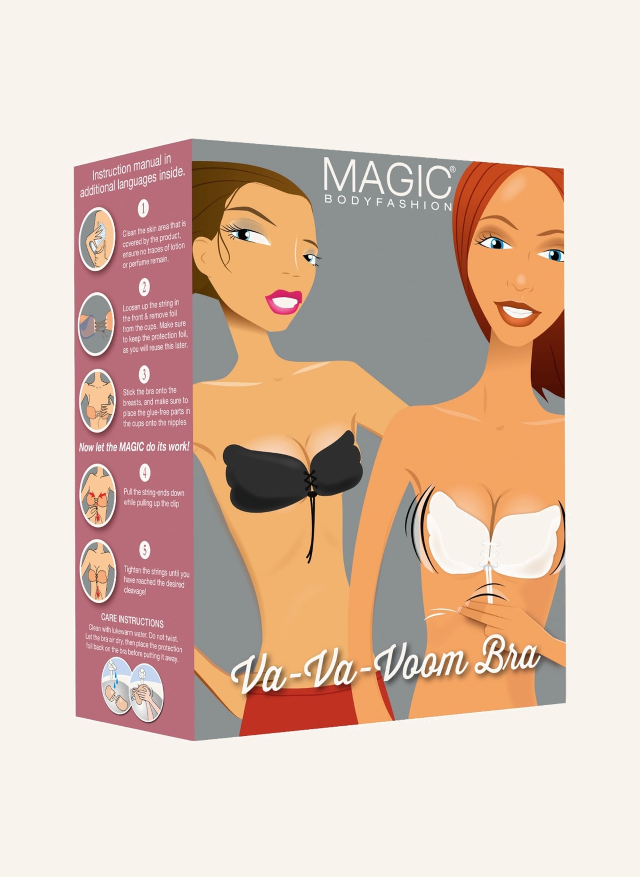 Thumbnail - Magic Bodyfashion Rückenfreier Push-Up-Bh Va-Va-Voom rosa