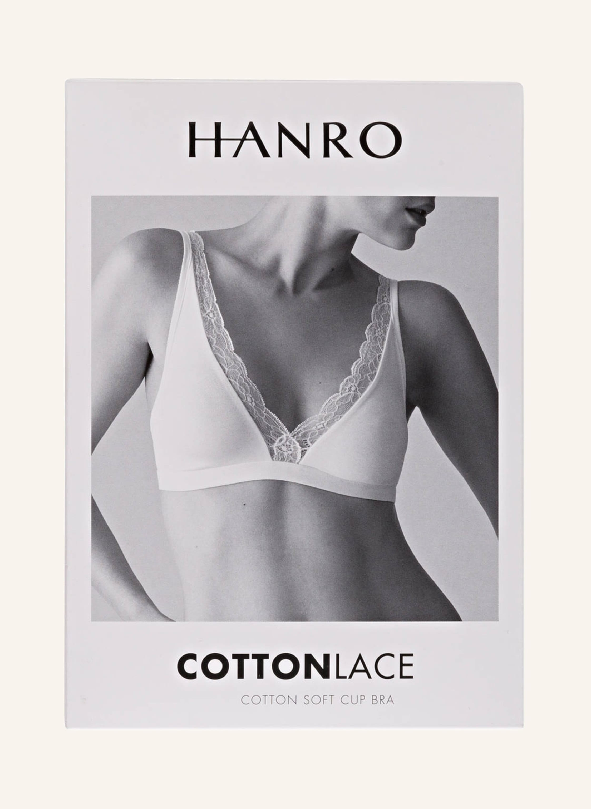 Thumbnail - Hanro Triangel-Bh Cotton Lace schwarz
