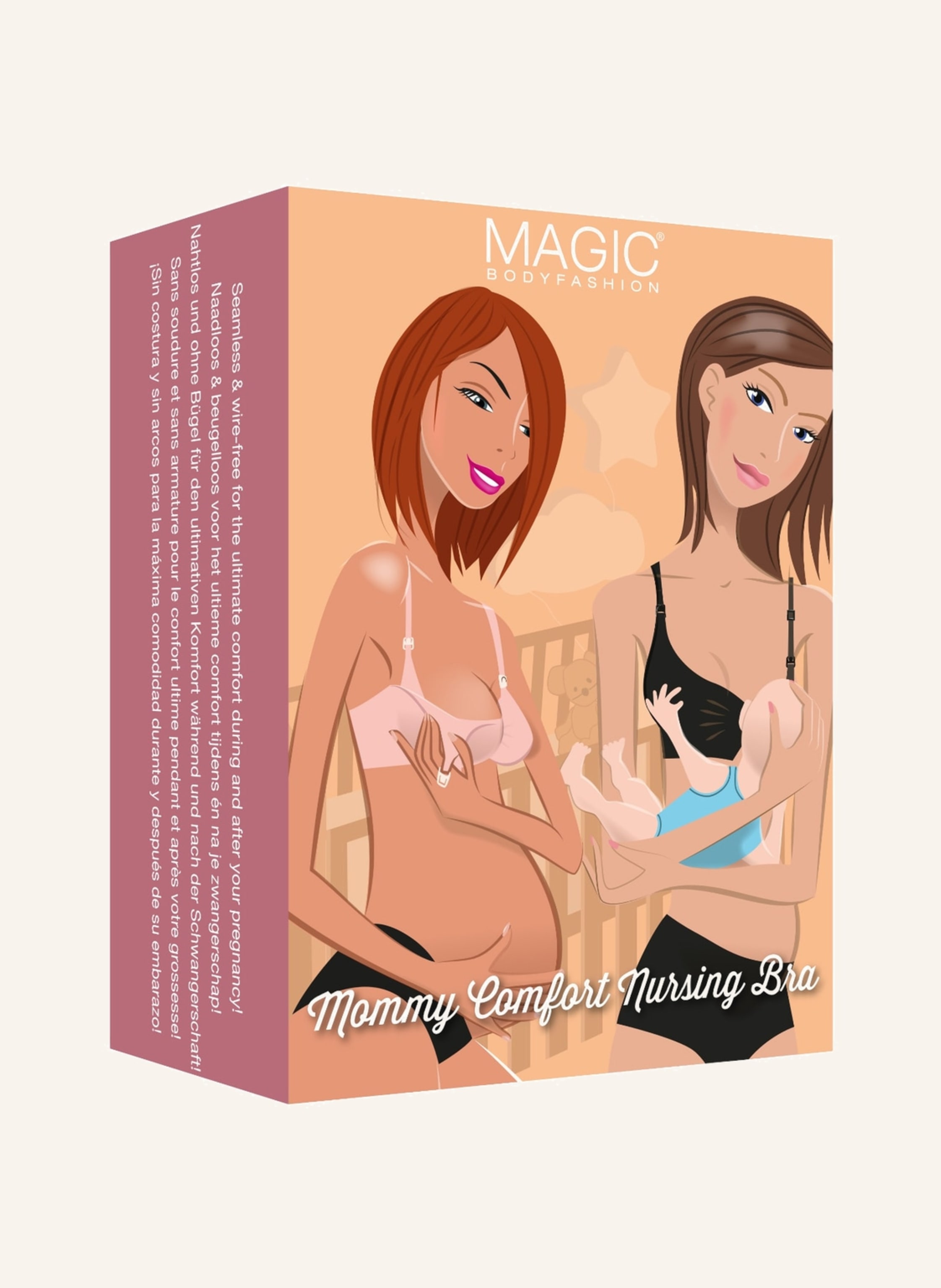 Thumbnail - Magic Bodyfashion Still-Bh Mama Comfort Nursing Bra rosa