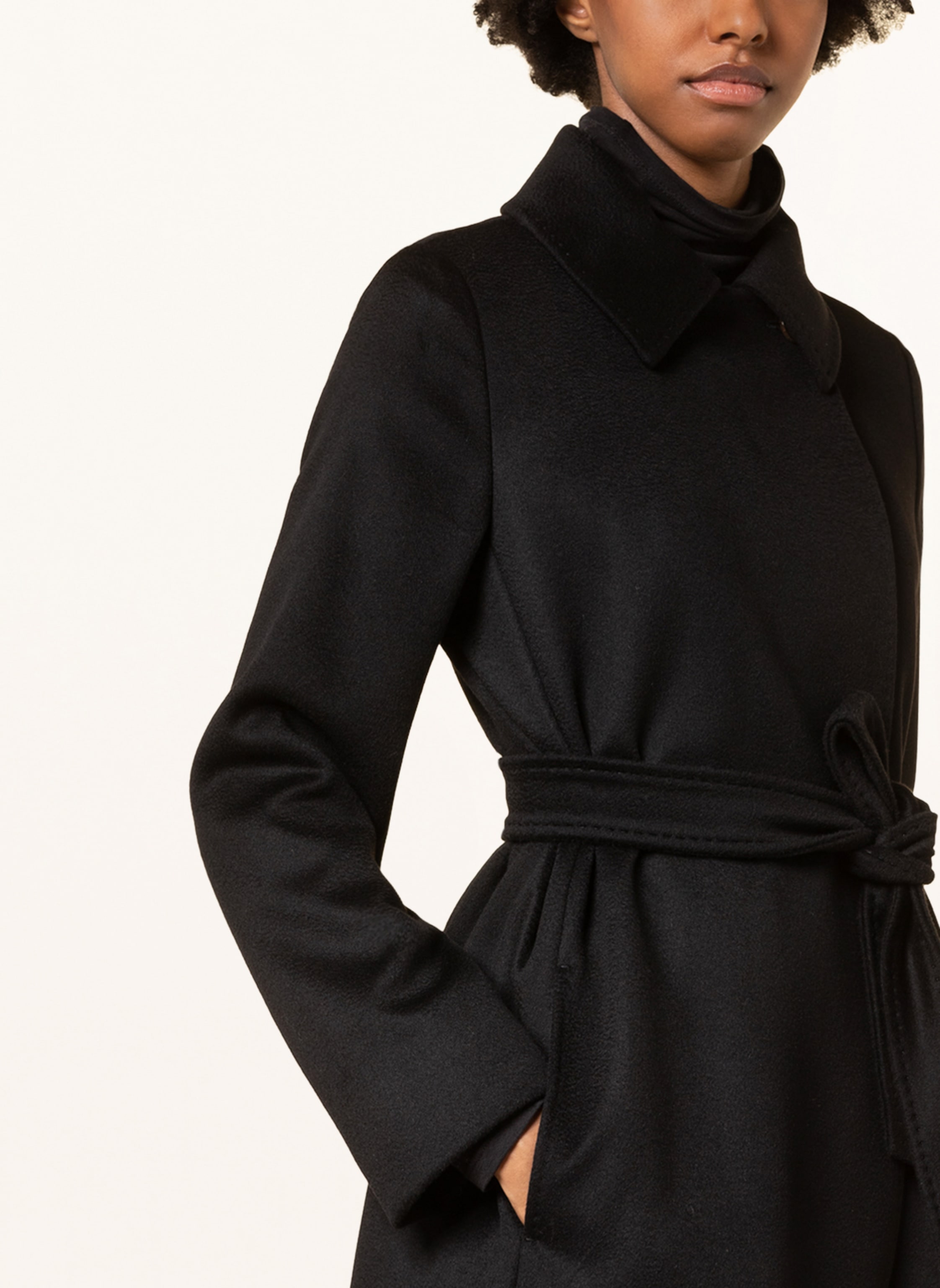 Thumbnail - Max Mara Studio Wollmantel Bcollag schwarz