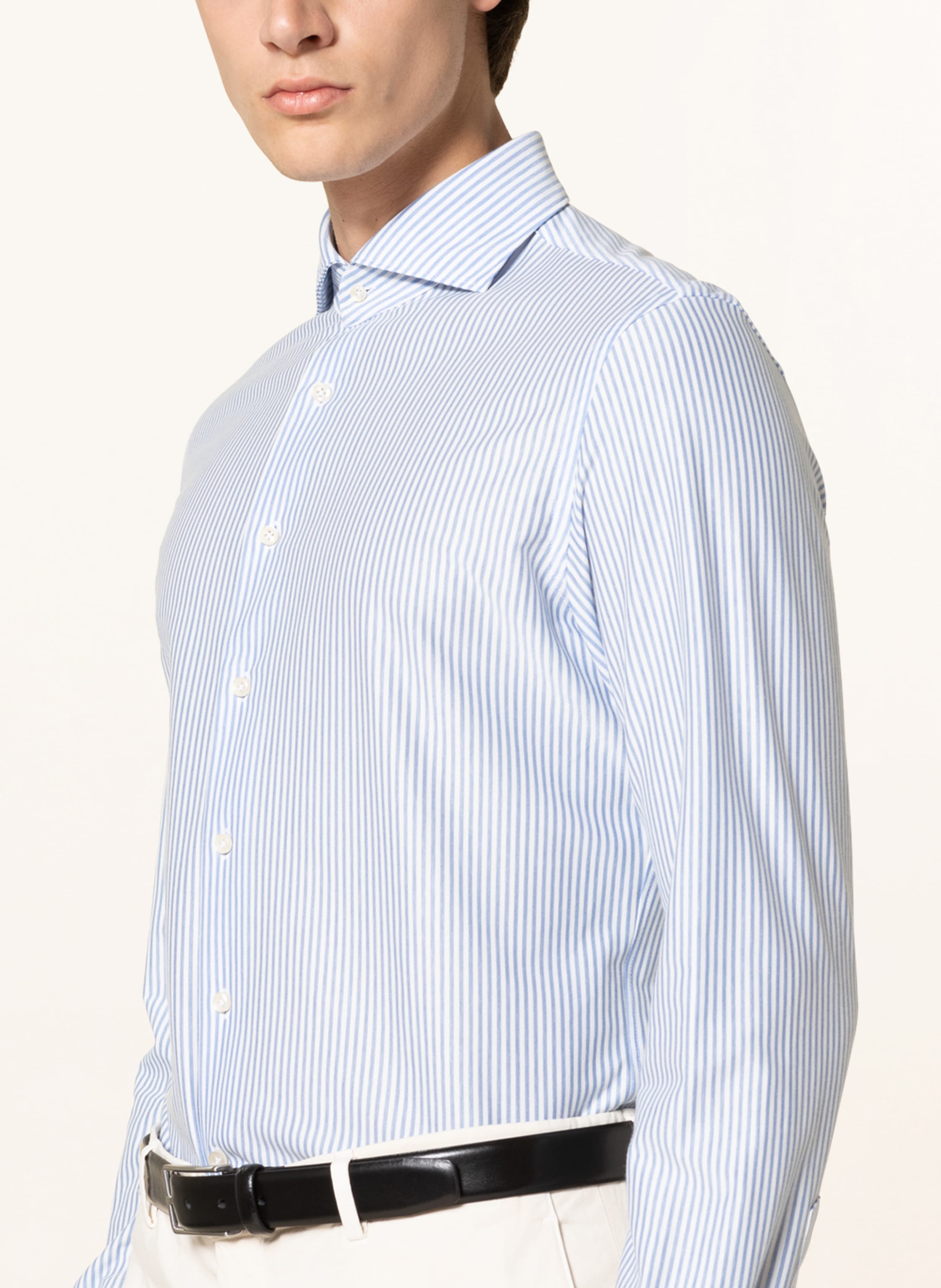 Thumbnail - Profuomo Hemd Slim Fit blau