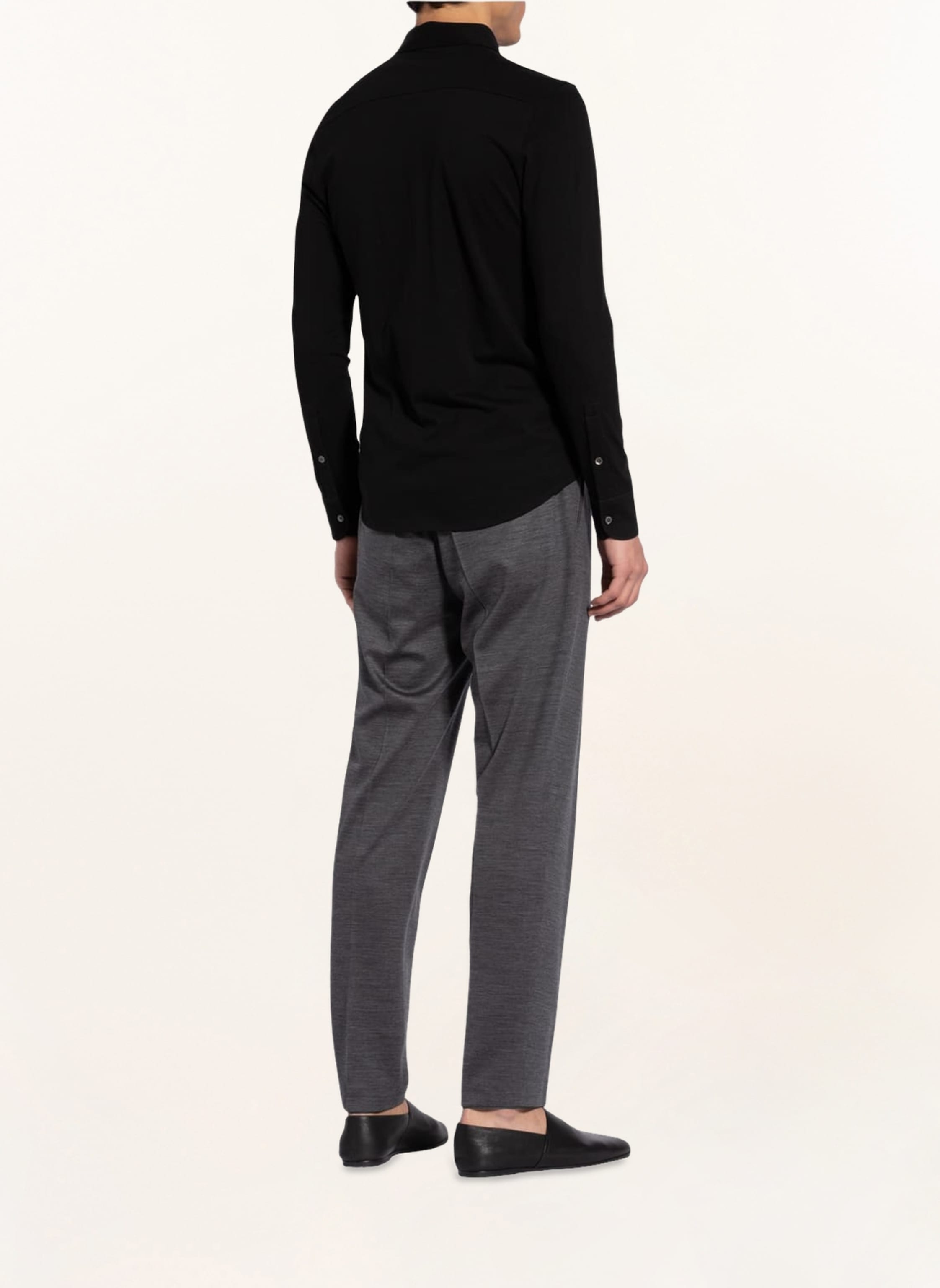 Thumbnail - Stefan Brandt Jerseyhemd Otis Slim Fit schwarz