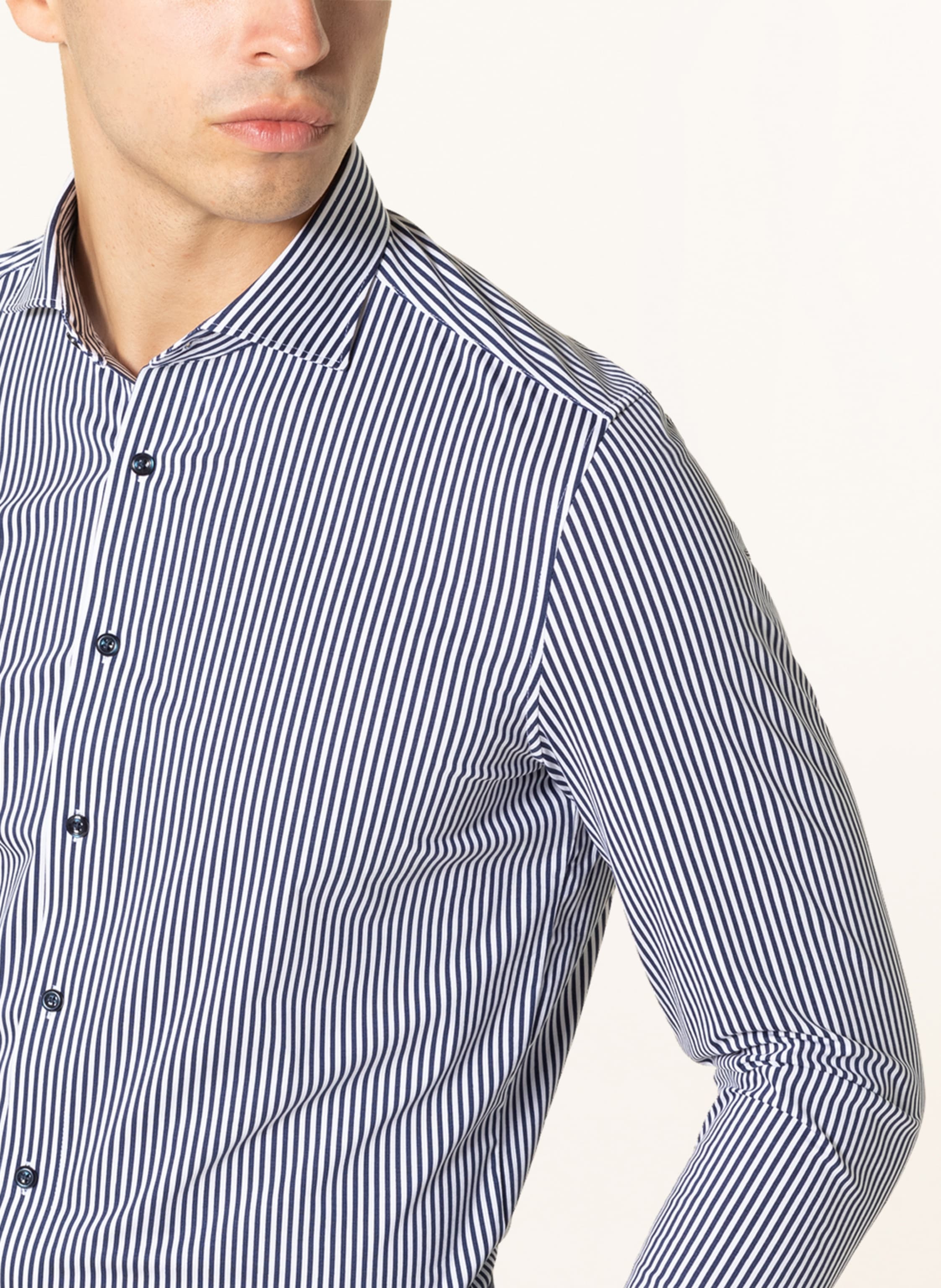 Thumbnail - Olymp Jerseyhemd Luxor 24/Seven Modern Fit blau