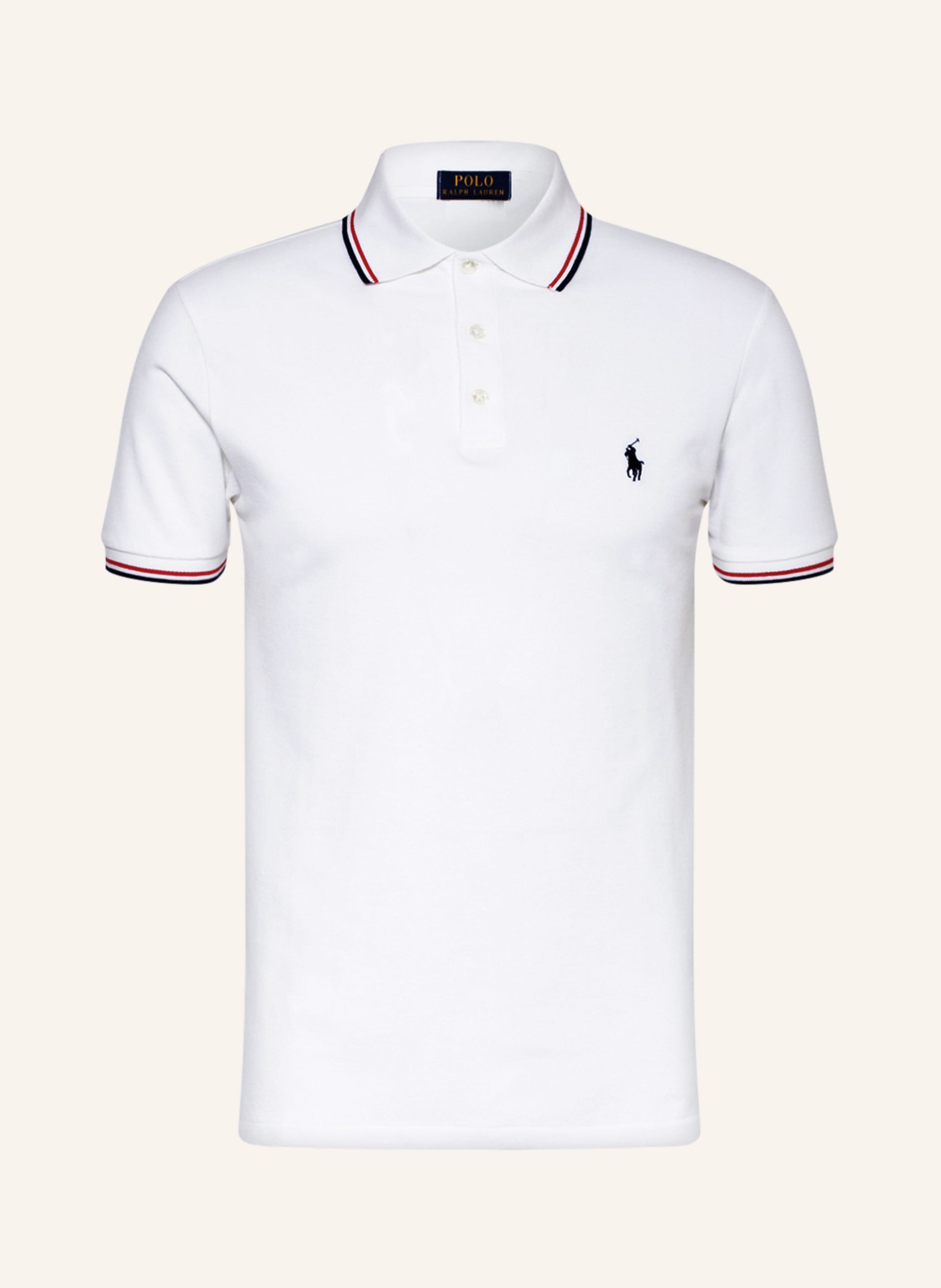 POLO RALPH polo shirt slim fit in cream | Breuninger