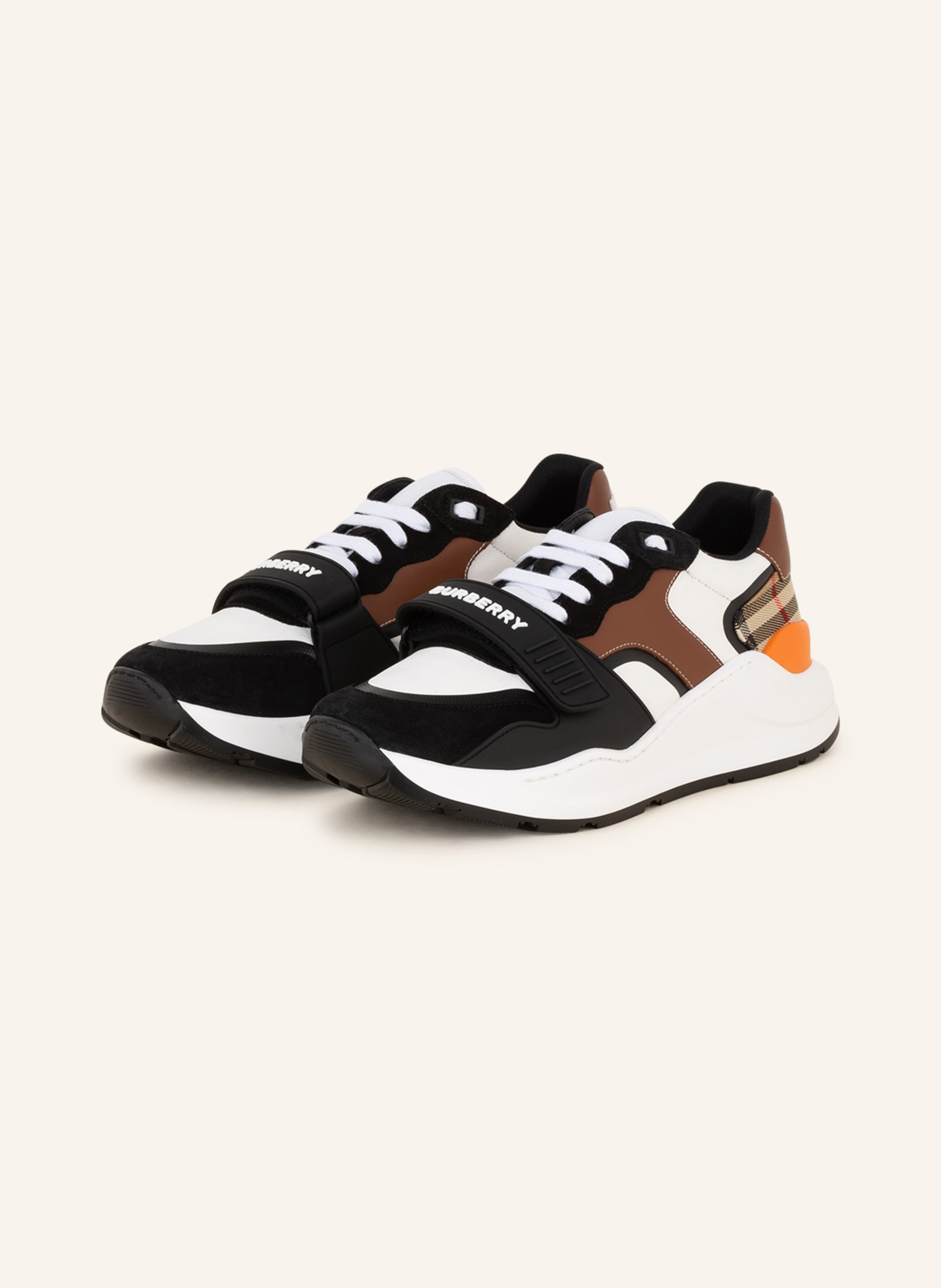 BURBERRY Sneakers RAMSEY in black/ brown/ white | Breuninger